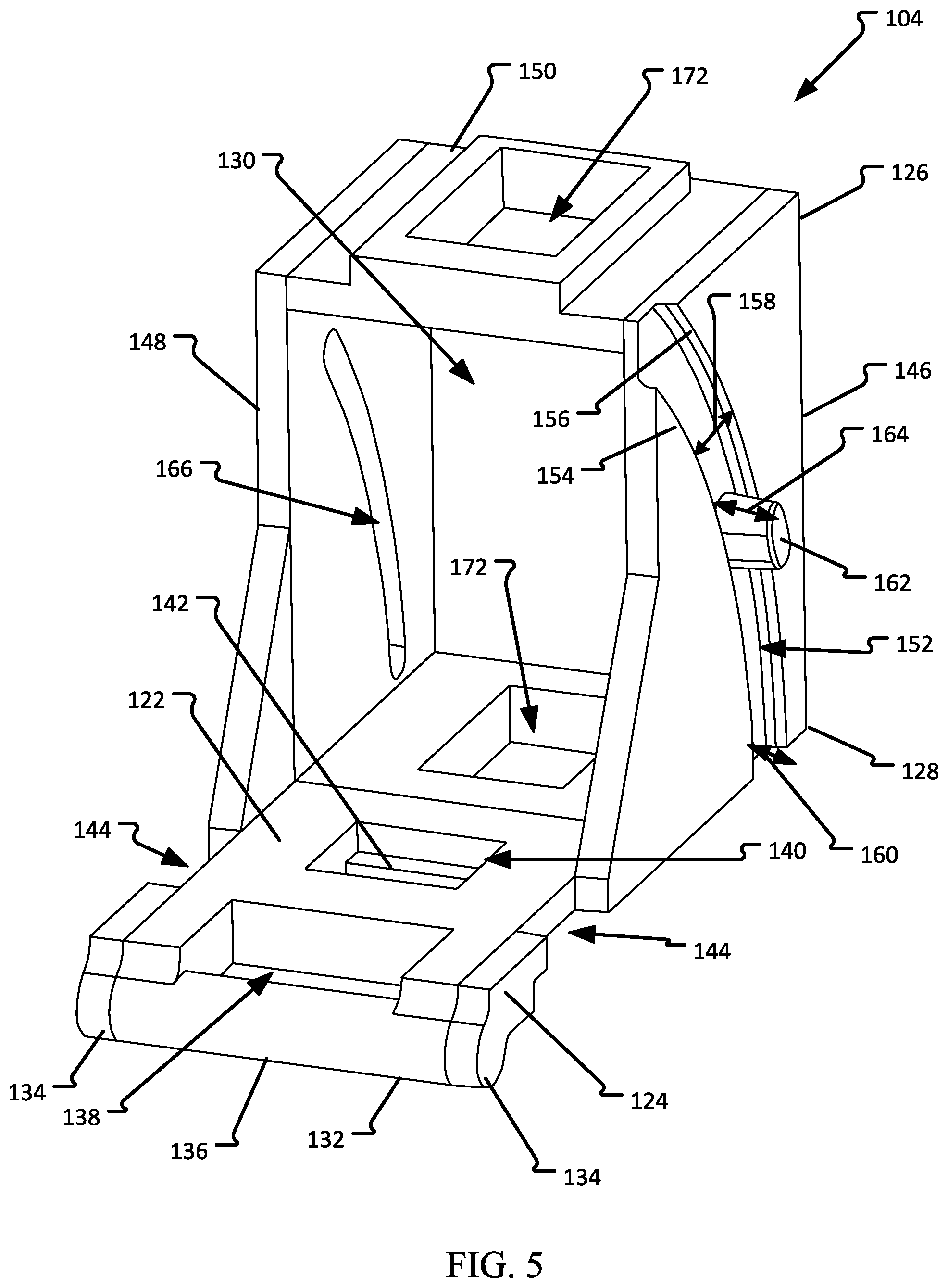 Patent US12353020 Figure 5 – Optical fiber adapter mounting devices
