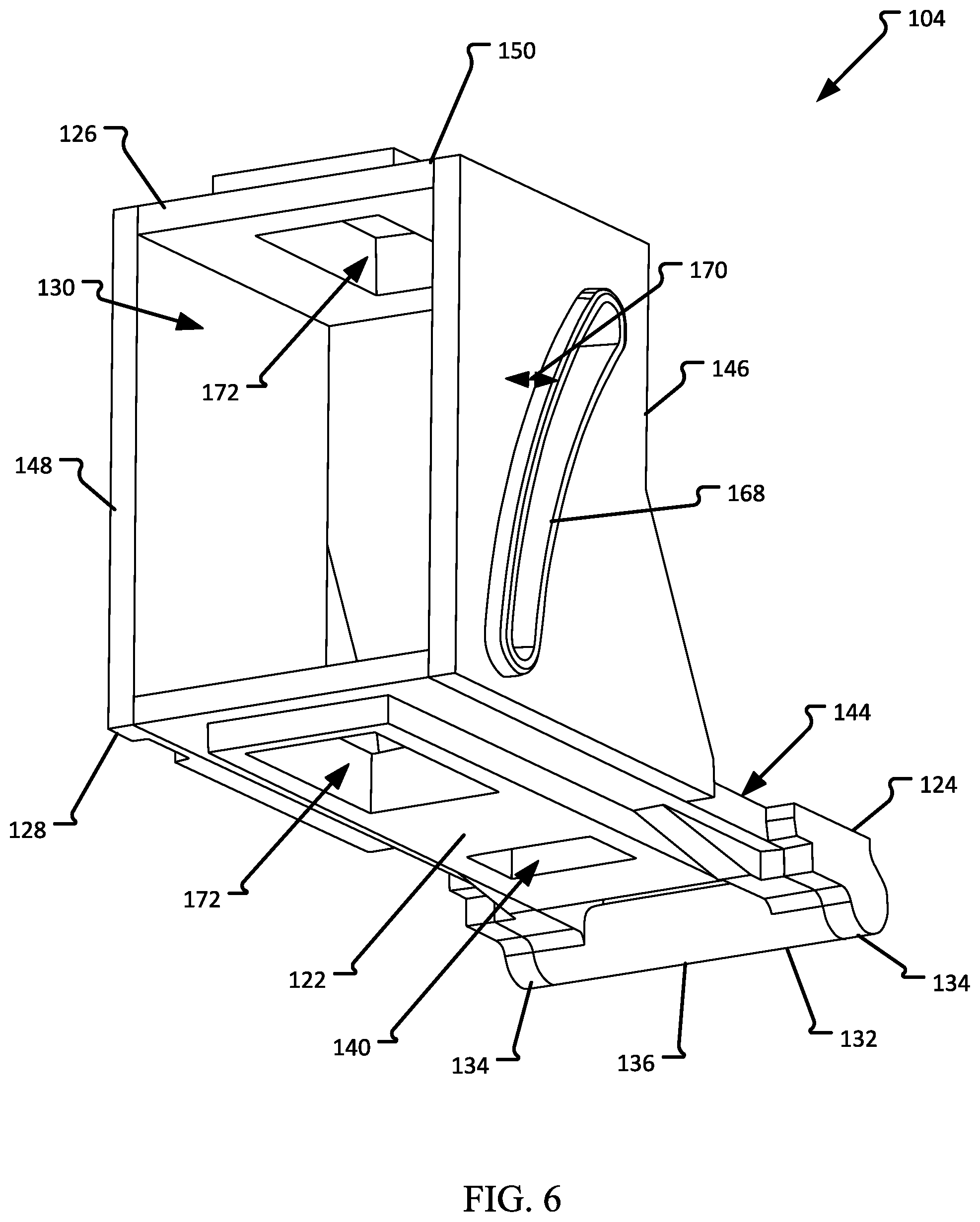 Patent US12353020 Figure 6 – Optical fiber adapter mounting devices