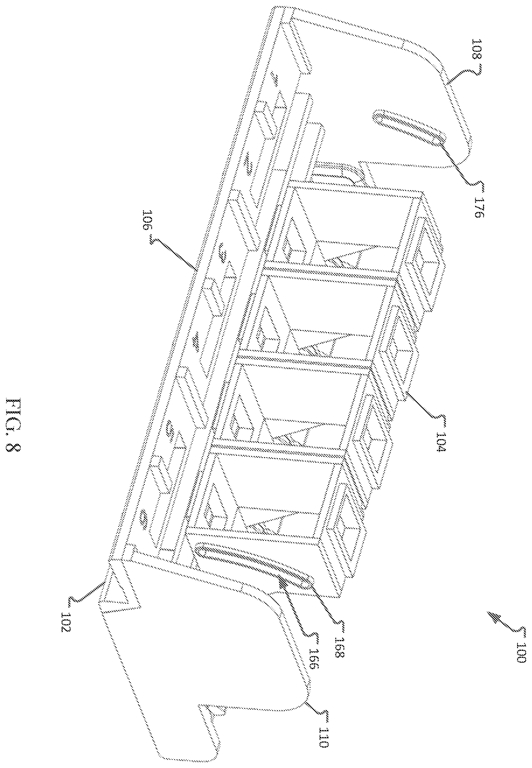 Patent US12353020 Figure 8 – Optical fiber adapter mounting devices
