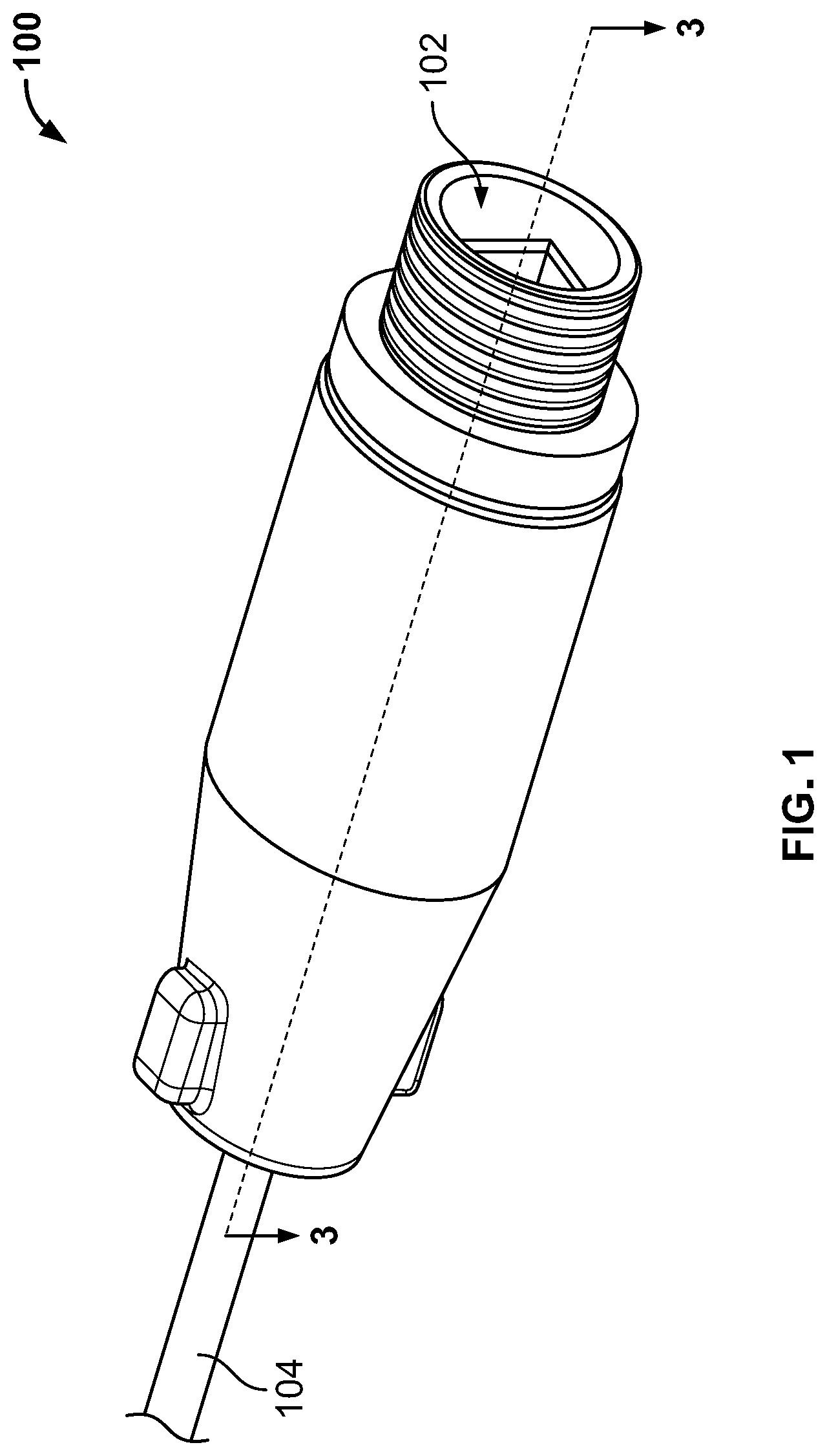 Patent US12353021 Figure 1 – Retrofit cover for fiber optic cable connection