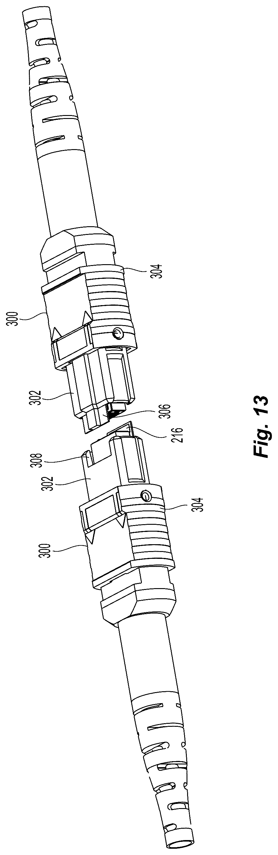 Patent US12353022 Figure 10 – Multi-fiber ferrule with improved eye safety