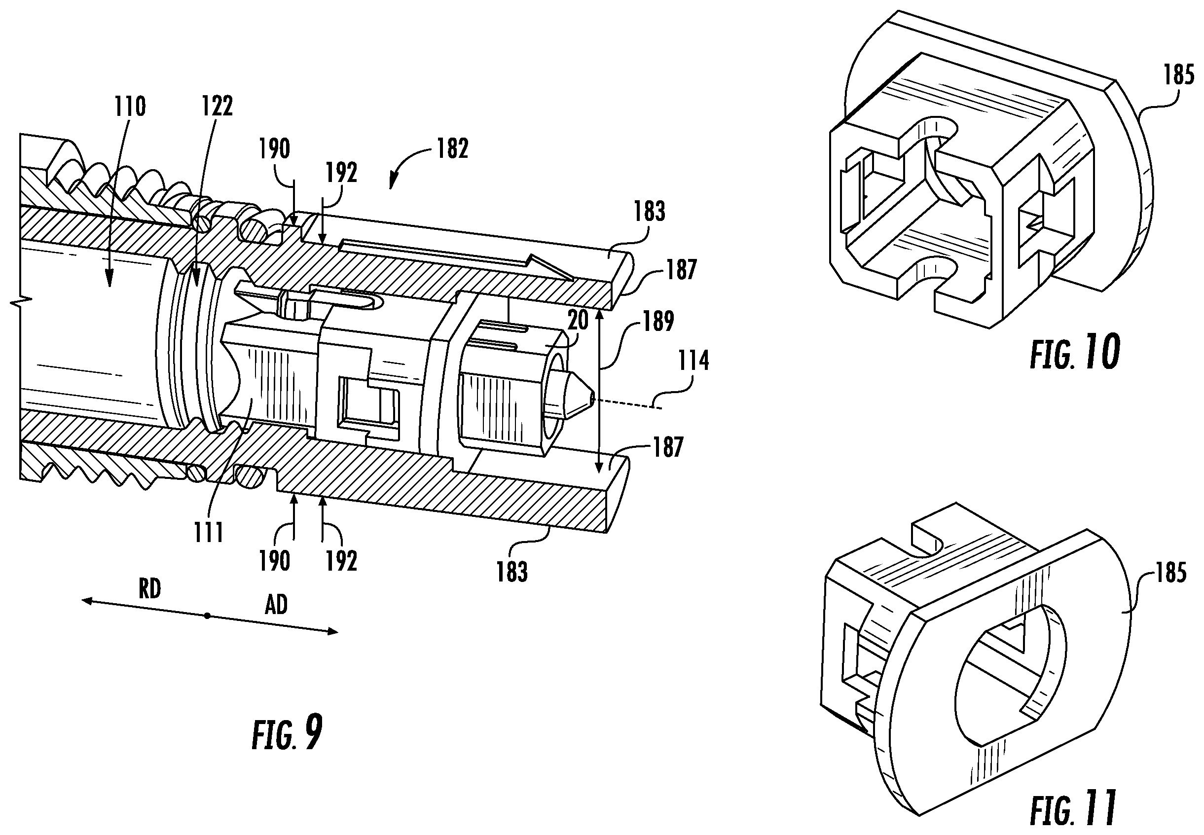 Patent US12353024 Figure 9 – Multiports and optical connectors with rotationally discrete locking and keying features