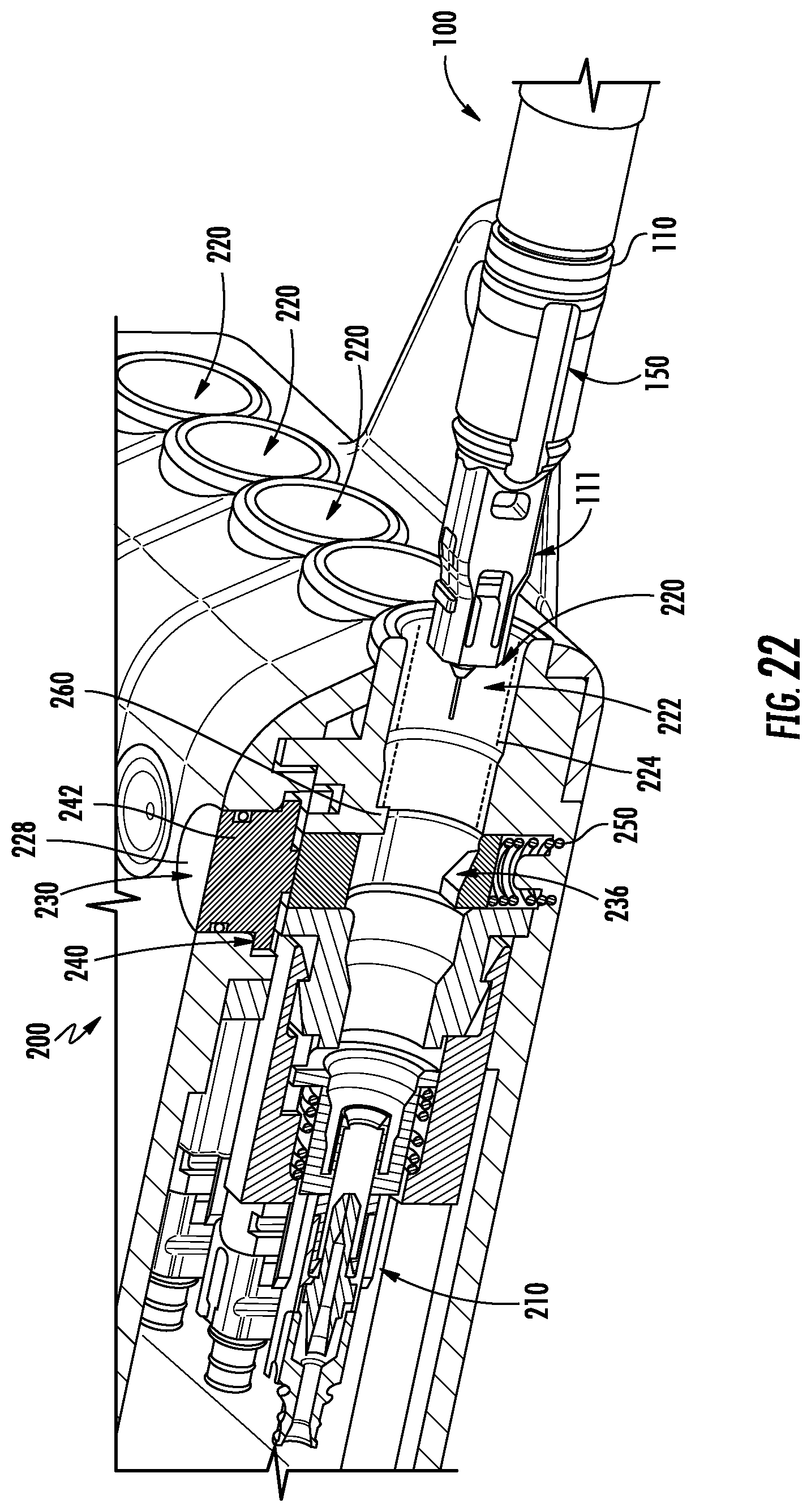 Patent US12353024 Figure 16 – Multiports and optical connectors with rotationally discrete locking and keying features