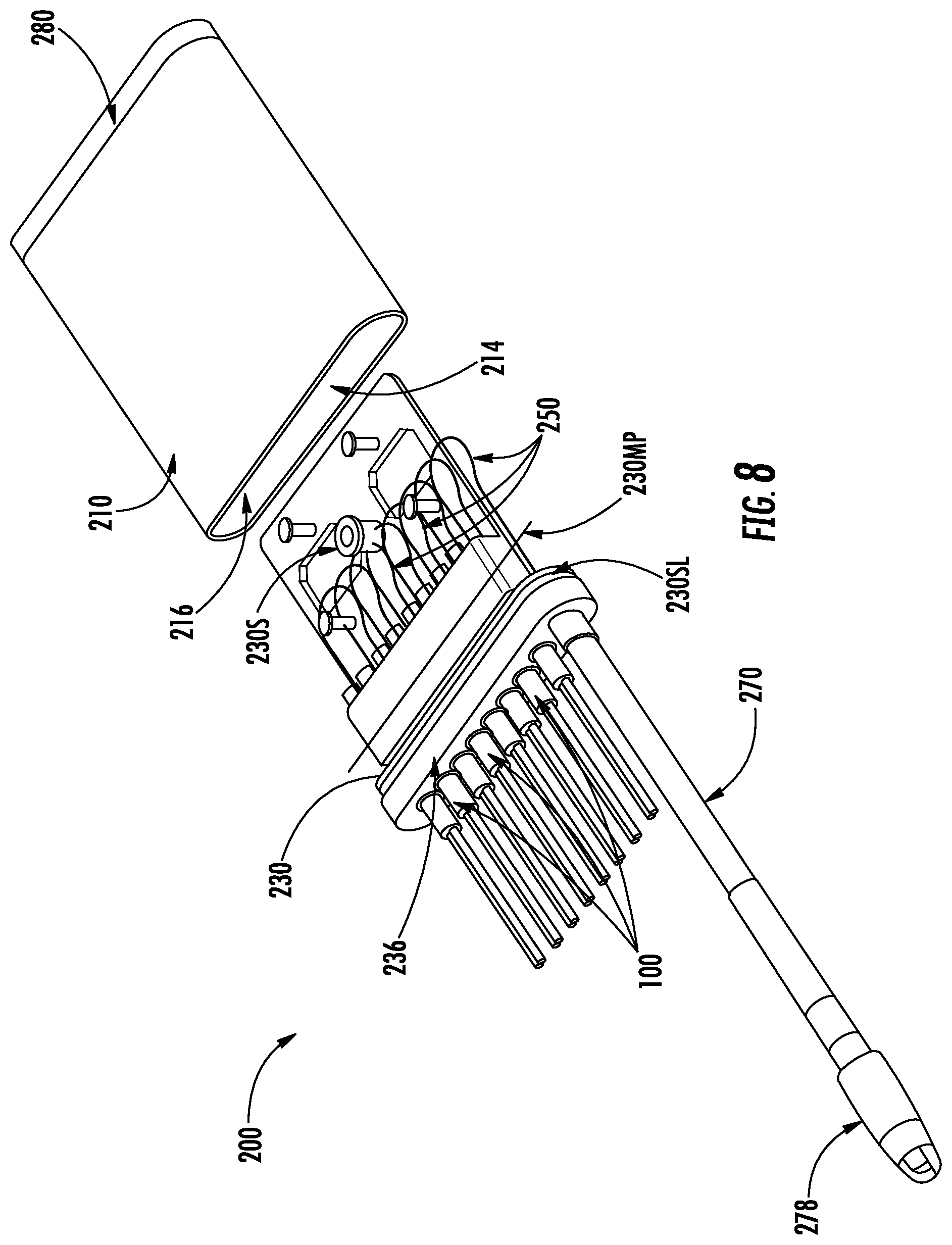 Patent US12353025 Figure 7 – Multiports having a connection port insert and methods of making the same