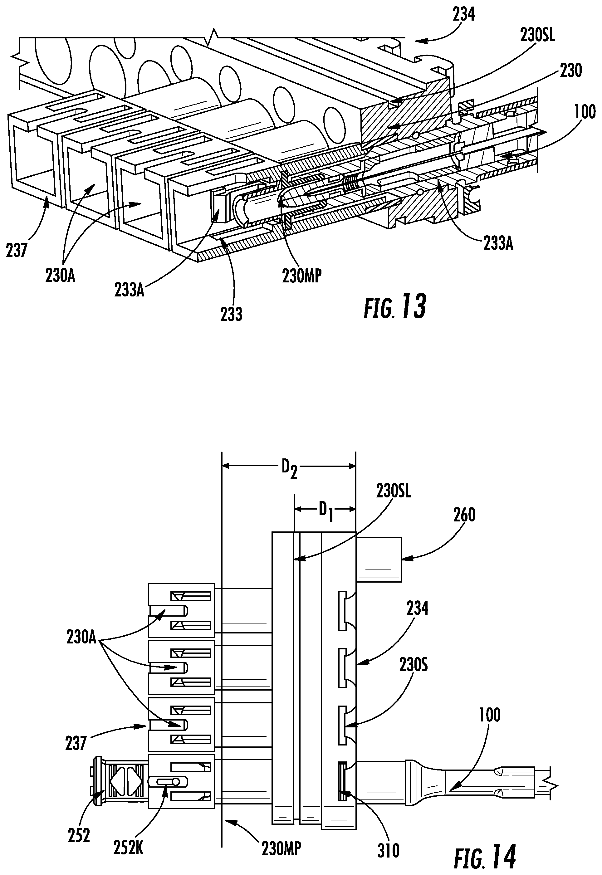 Patent US12353025 Figure 11 – Multiports having a connection port insert and methods of making the same