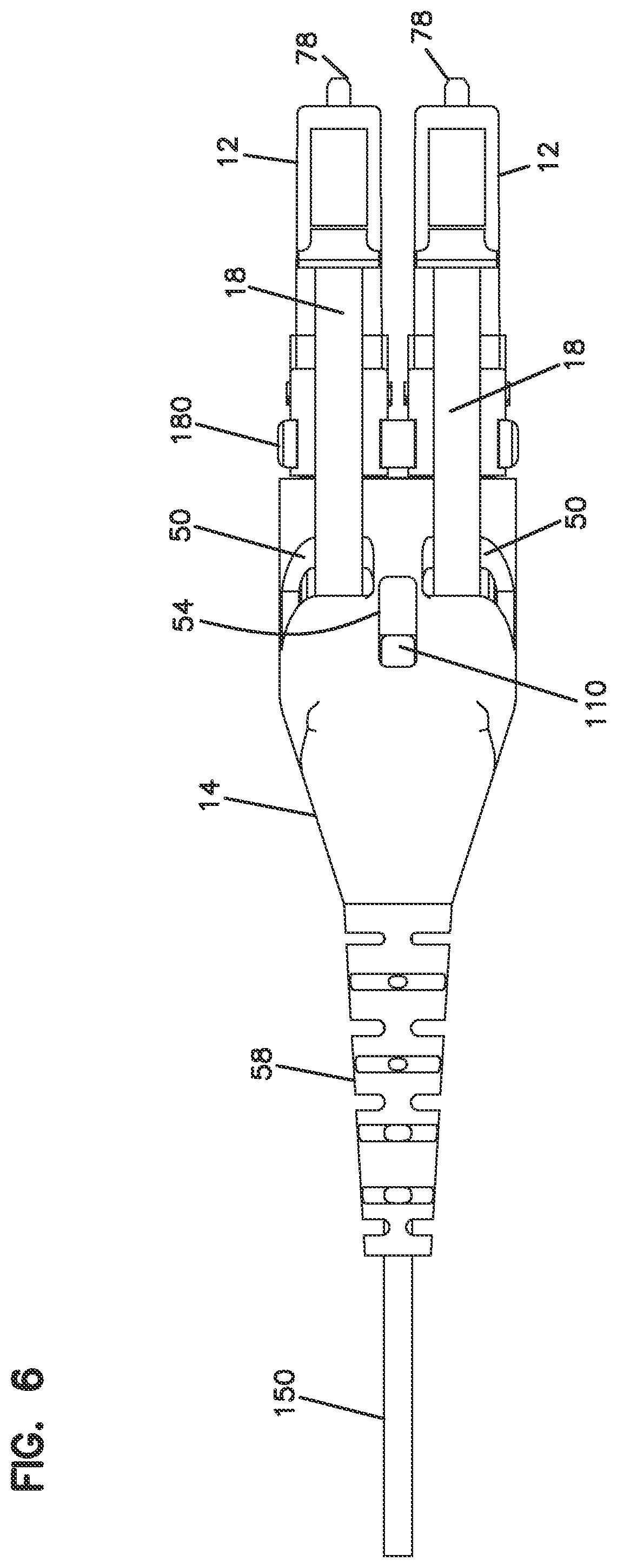 Patent US12353026 Figure 5 – Fiber optic connector