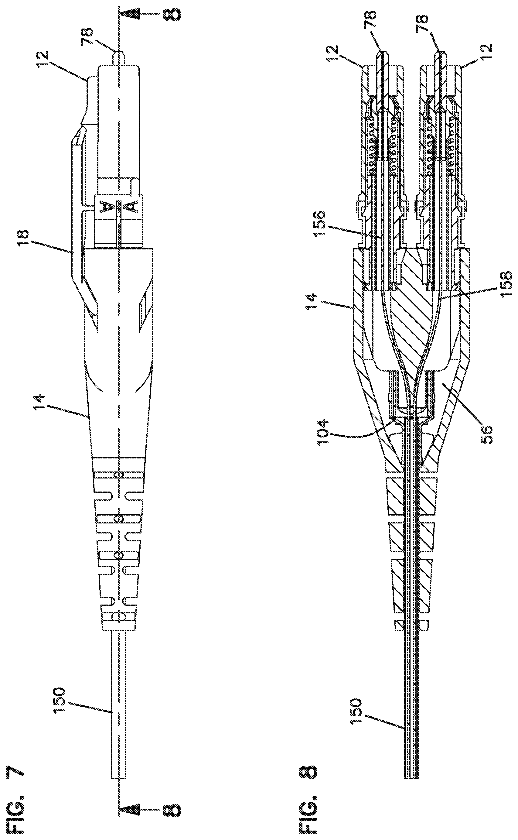 Patent US12353026 Figure 6 – Fiber optic connector