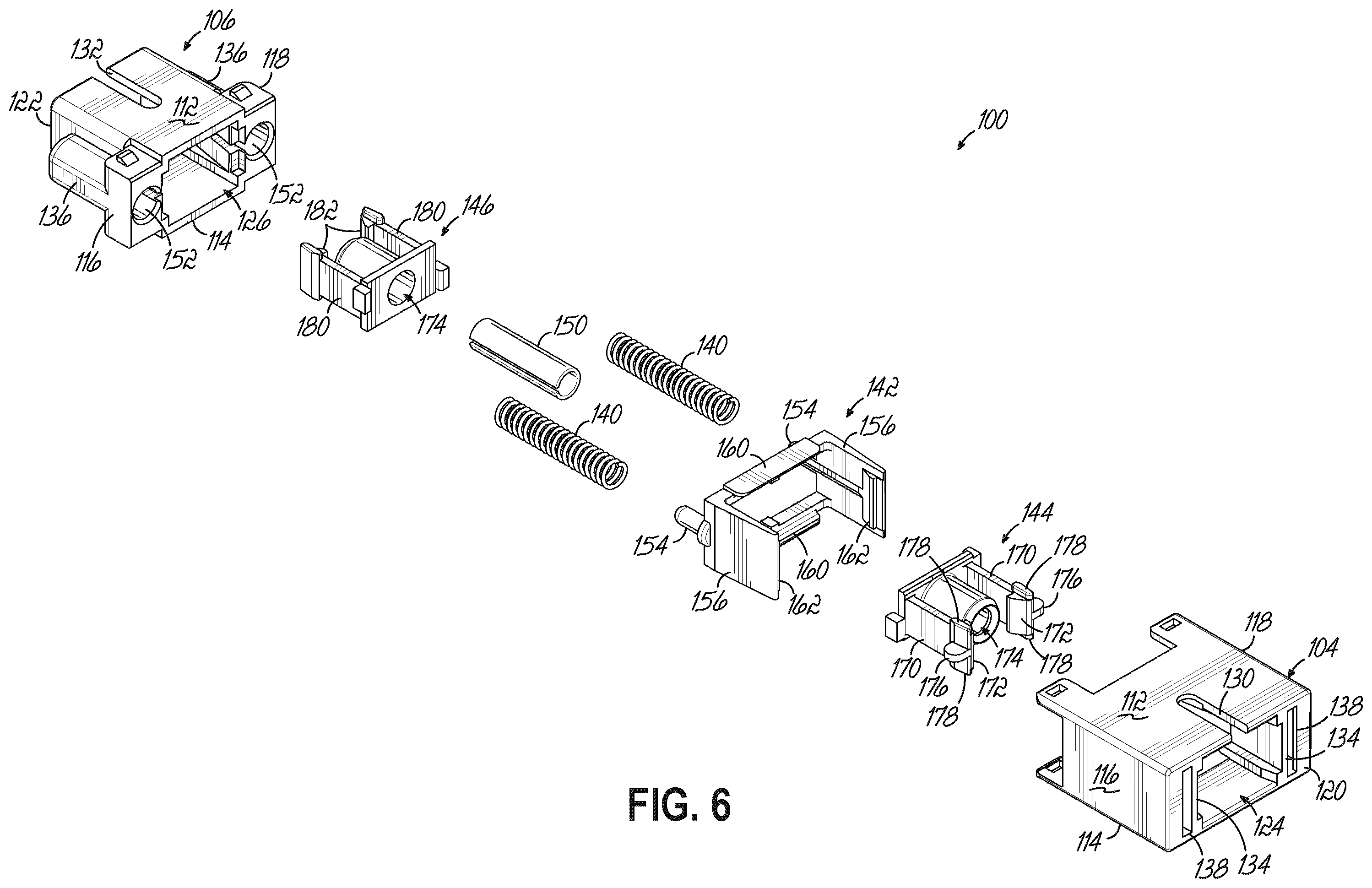 Patent US12353027 Figure 4 – Fiber optic adapters for use with fiber optic connectors and methods for coupling fiber optic connectors