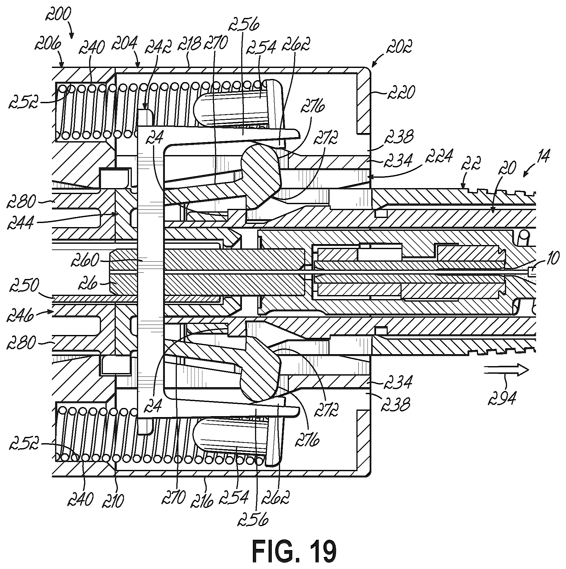 Patent US12353027 Figure 14 – Fiber optic adapters for use with fiber optic connectors and methods for coupling fiber optic connectors