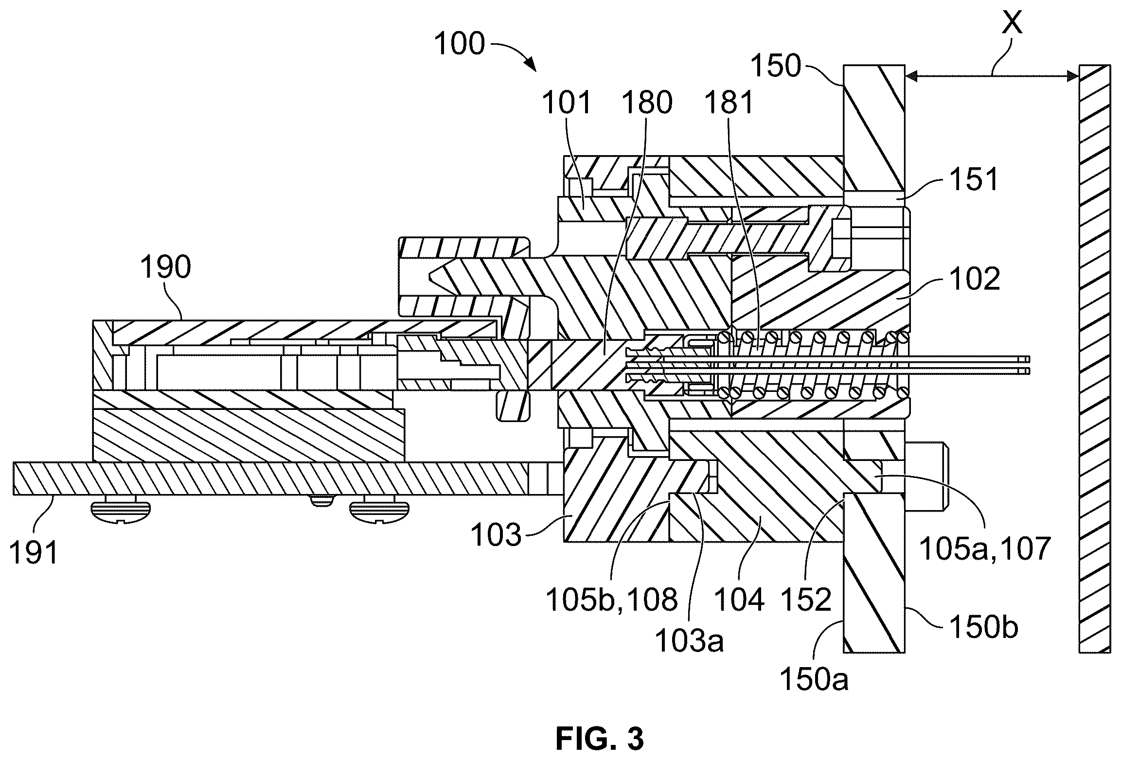 Patent US12353028 Figure 3 – Fiber optic backplane connector with spacer
