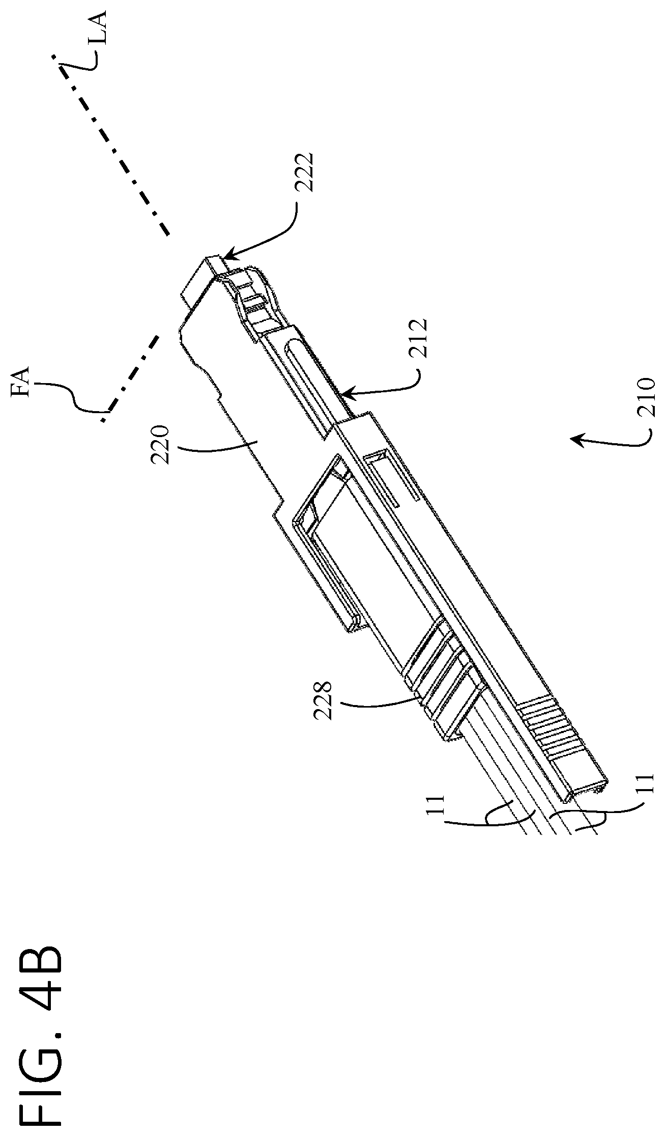 Patent US12353029 Figure 6 – Optical fiber connector