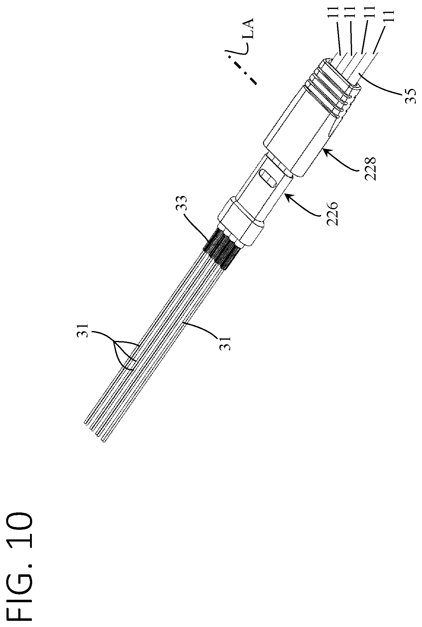 Patent US12353029 Figure 12 – Optical fiber connector