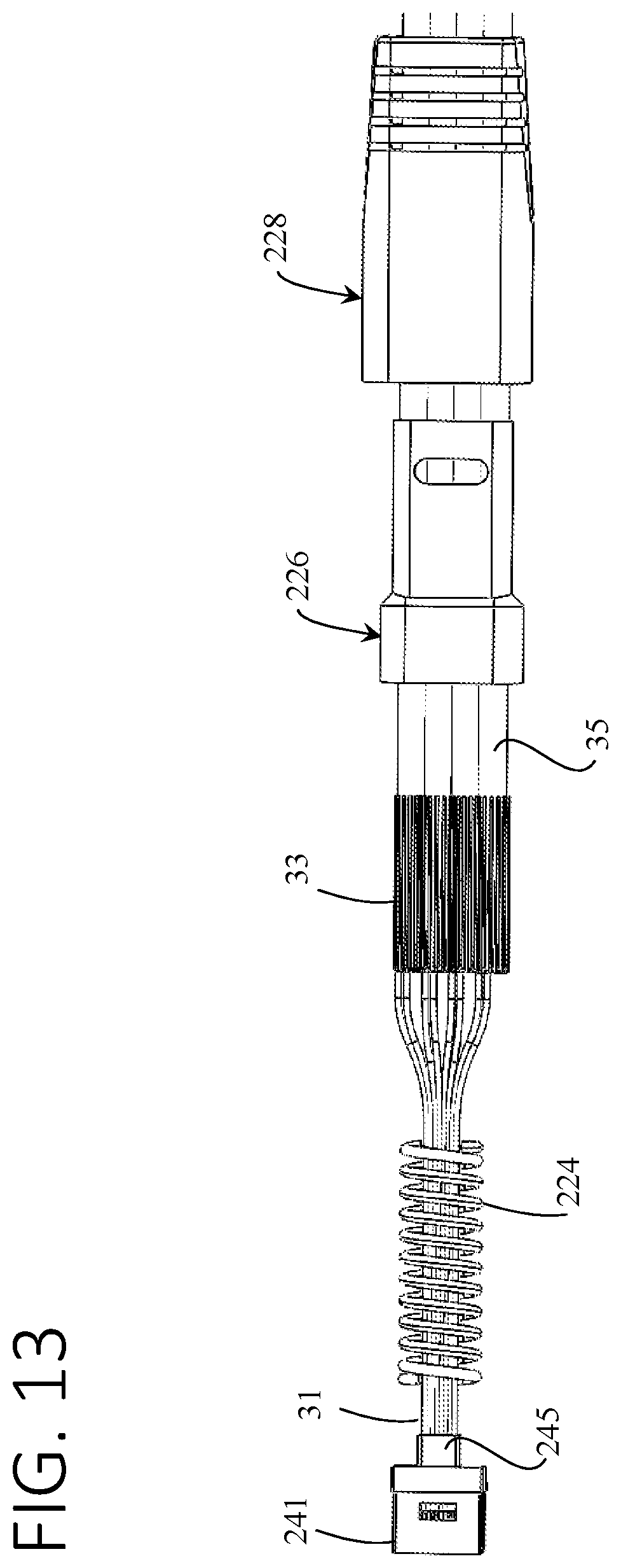Patent US12353029 Figure 15 – Optical fiber connector