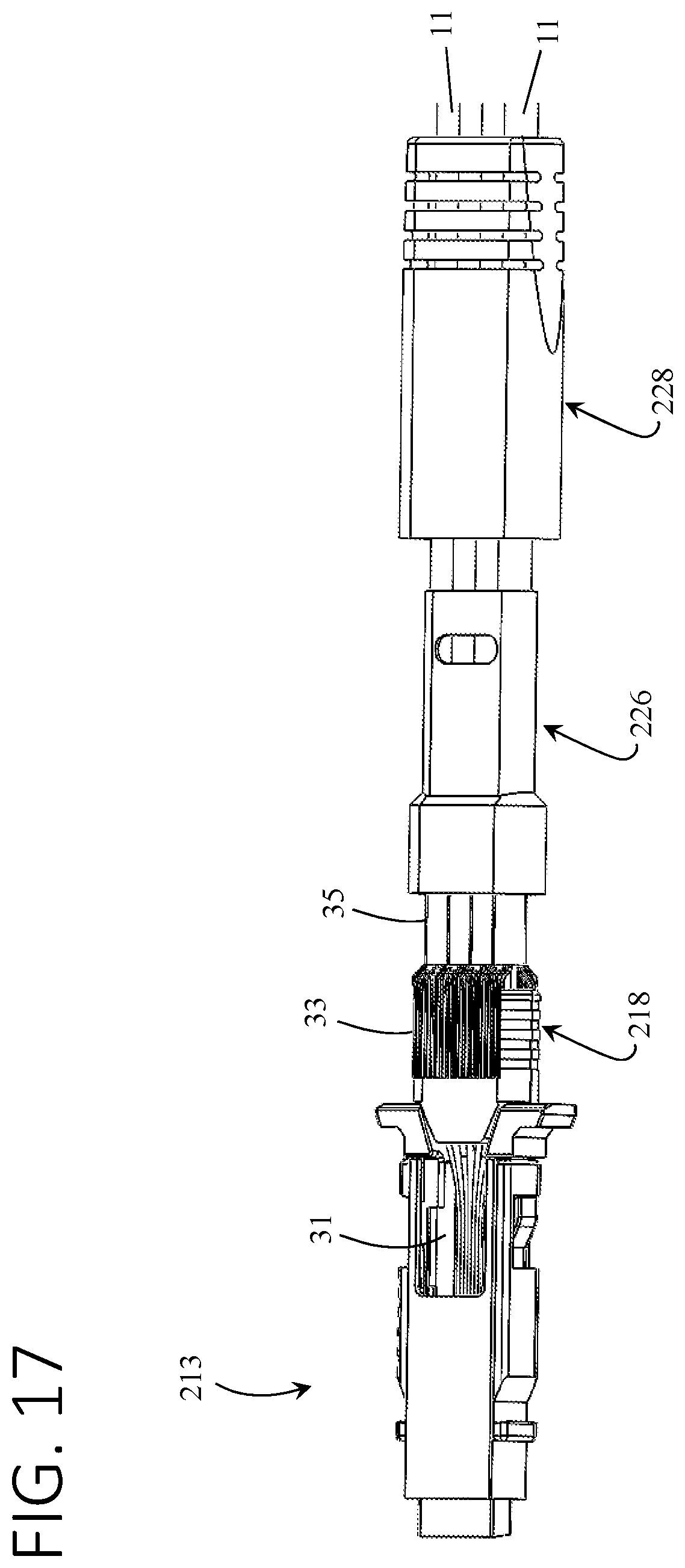 Patent US12353029 Figure 19 – Optical fiber connector