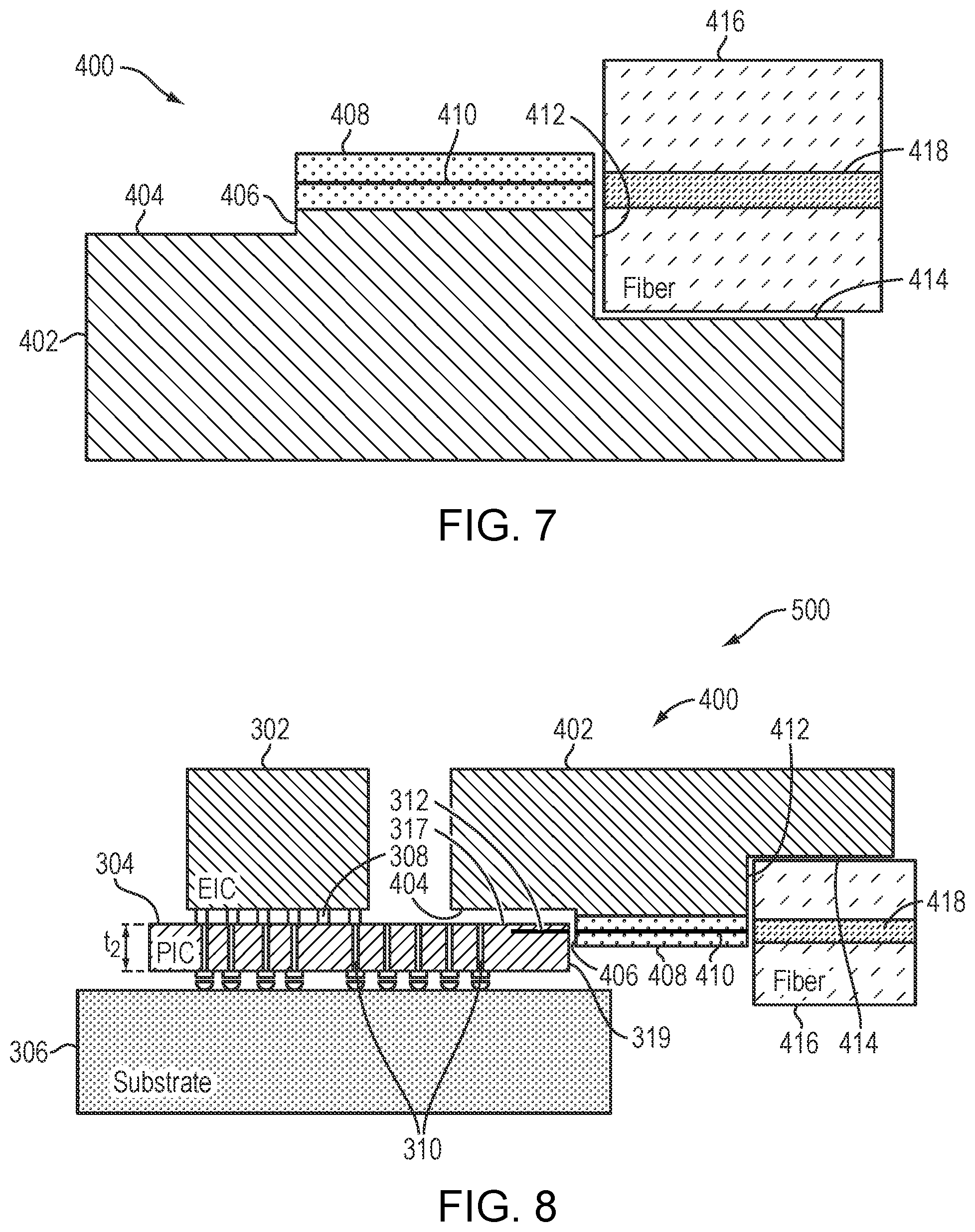 Patent US12353031 Figure 4 – Facet coupling fanout device
