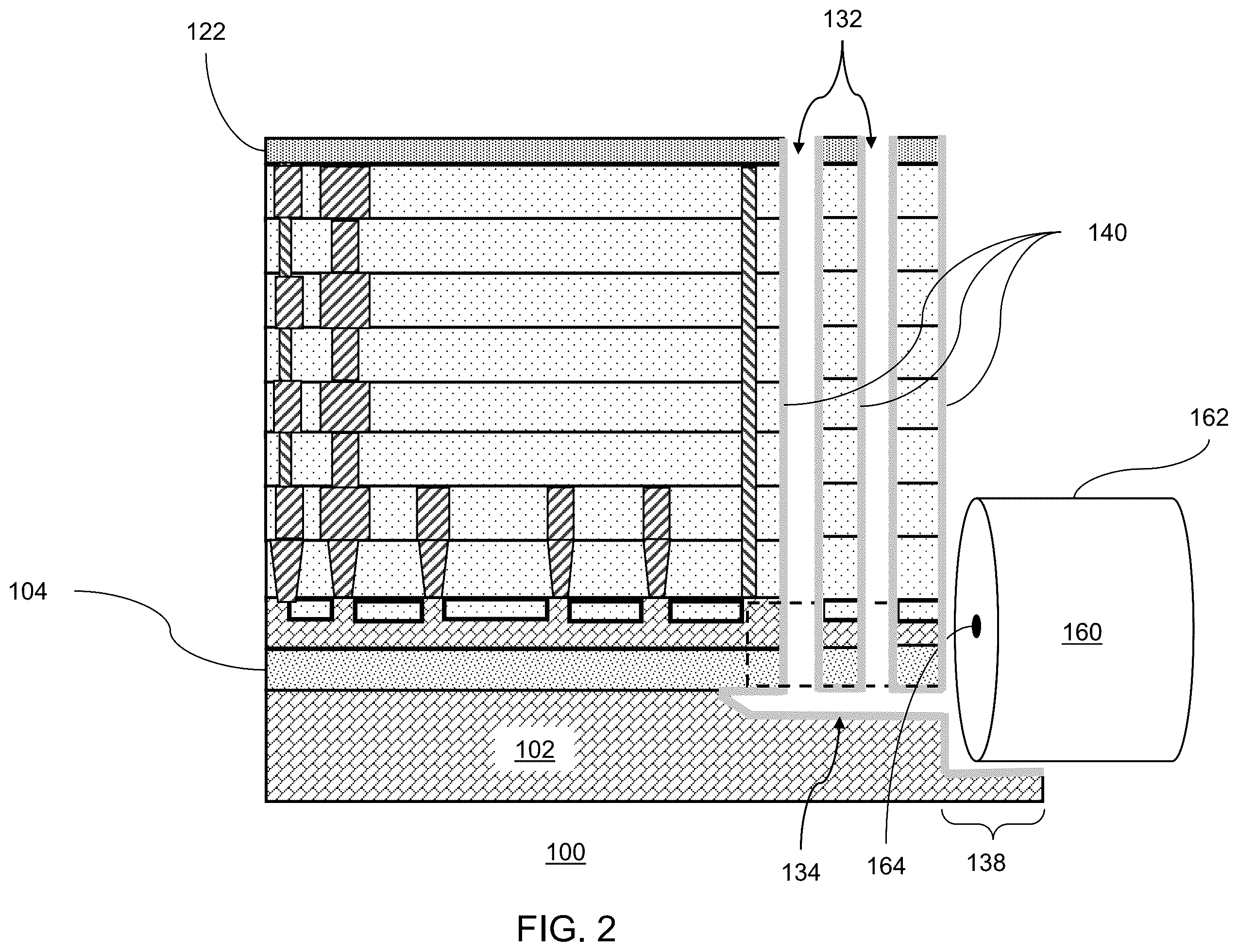 Patent US12353034 Figure 7 – Optical integrated circuit structure including edge coupling protective features and method of forming same