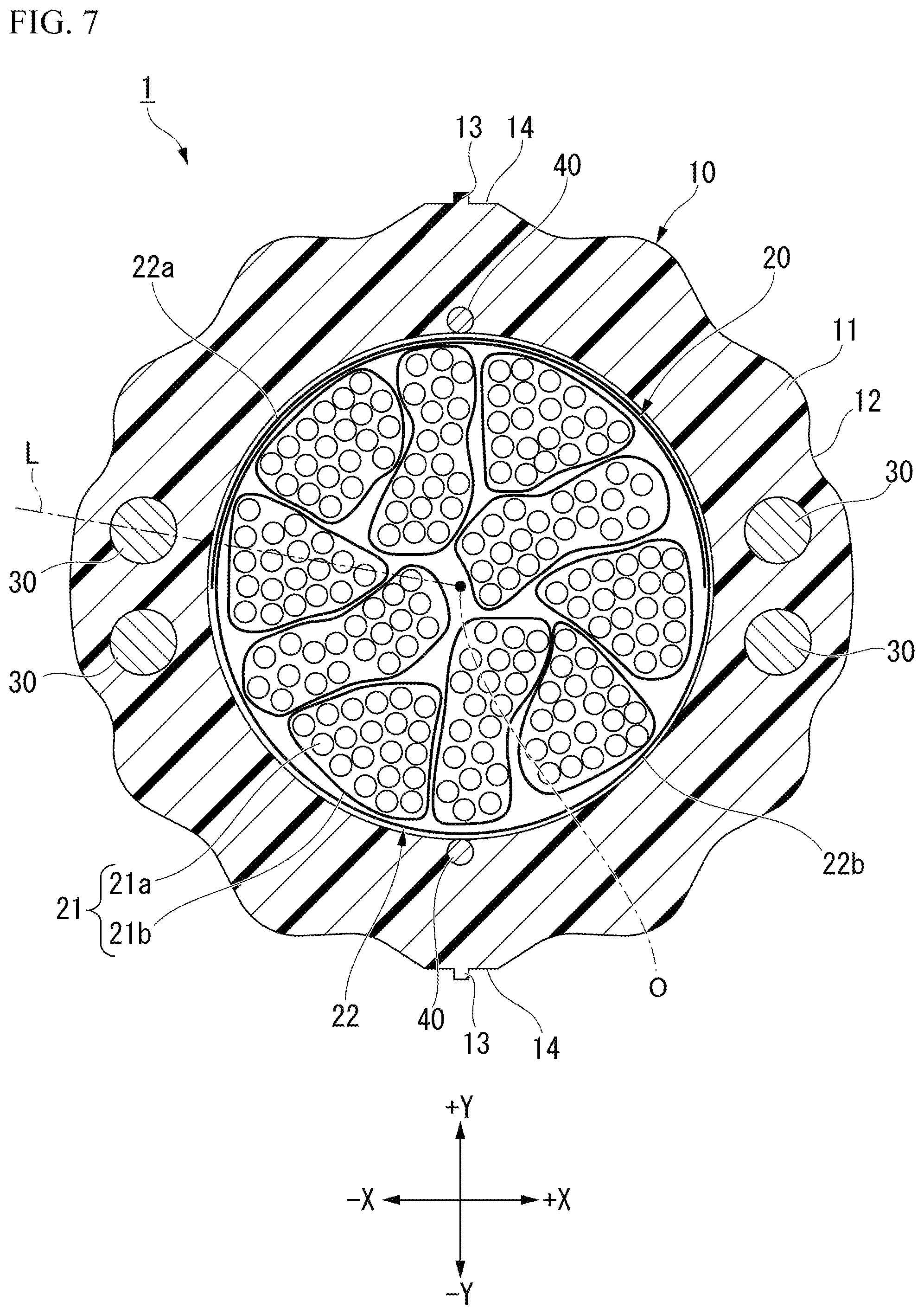 Patent US12353036 Figure 7 – Optical fiber cable