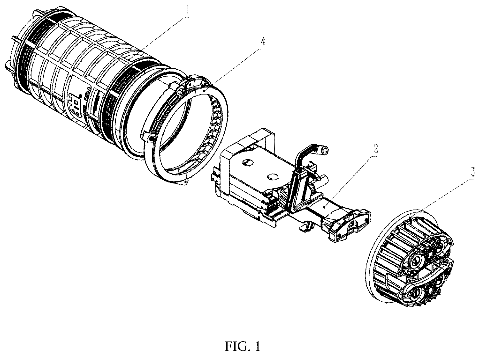Patent US12353038 Figure 1 – Optical fiber connector box