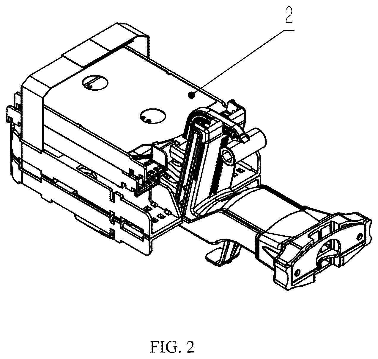Patent US12353038 Figure 2 – Optical fiber connector box