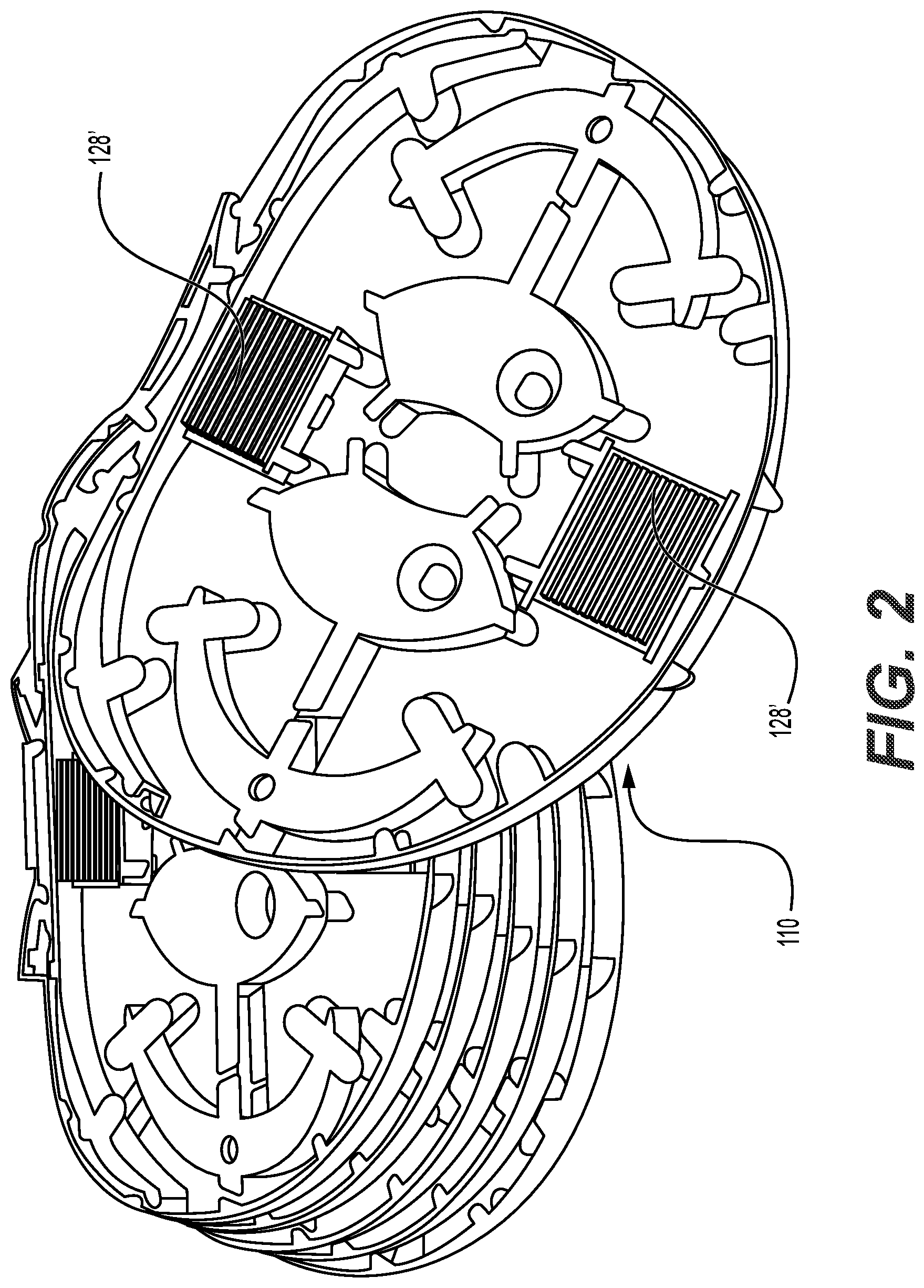 Patent US12353040 Figure 2 – Adapter configured to permit a heat shrink splice holder portion of a fiber splice cassette to hold a mechanical crimp splice protector