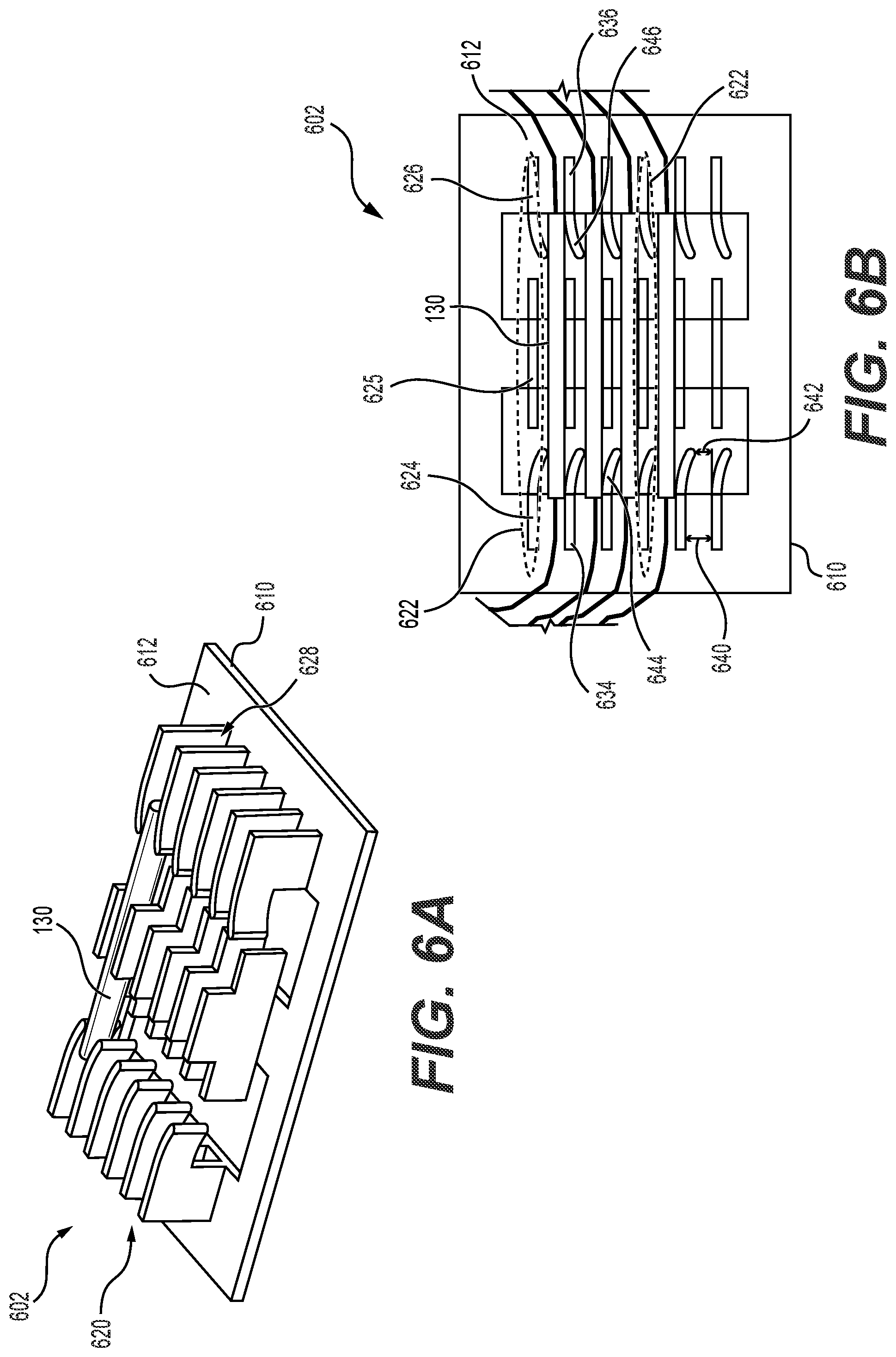 Patent US12353040 Figure 6 – Adapter configured to permit a heat shrink splice holder portion of a fiber splice cassette to hold a mechanical crimp splice protector