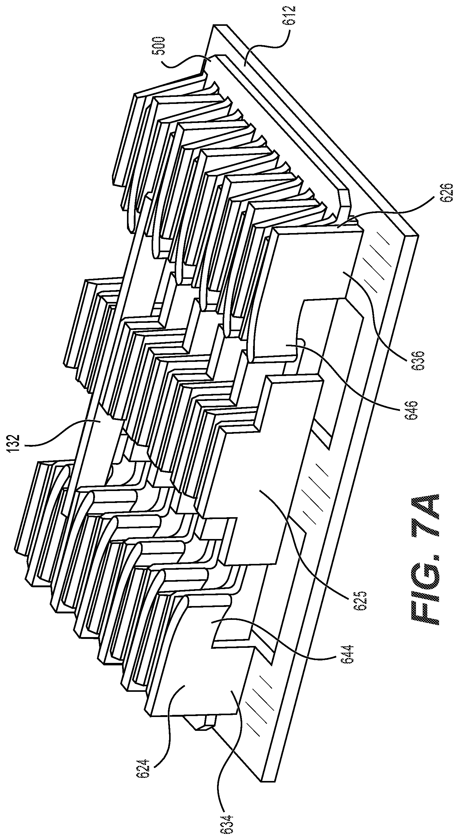 Patent US12353040 Figure 7 – Adapter configured to permit a heat shrink splice holder portion of a fiber splice cassette to hold a mechanical crimp splice protector