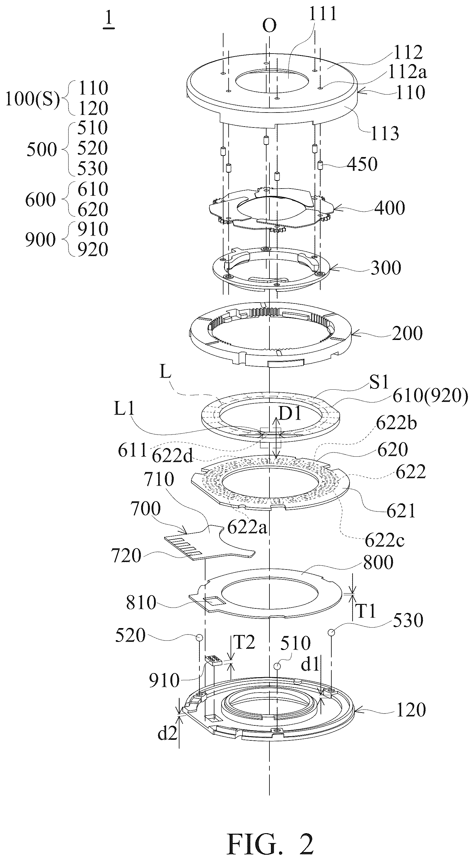 Patent US12353043 Figure 2 – Optical element driving mechanism