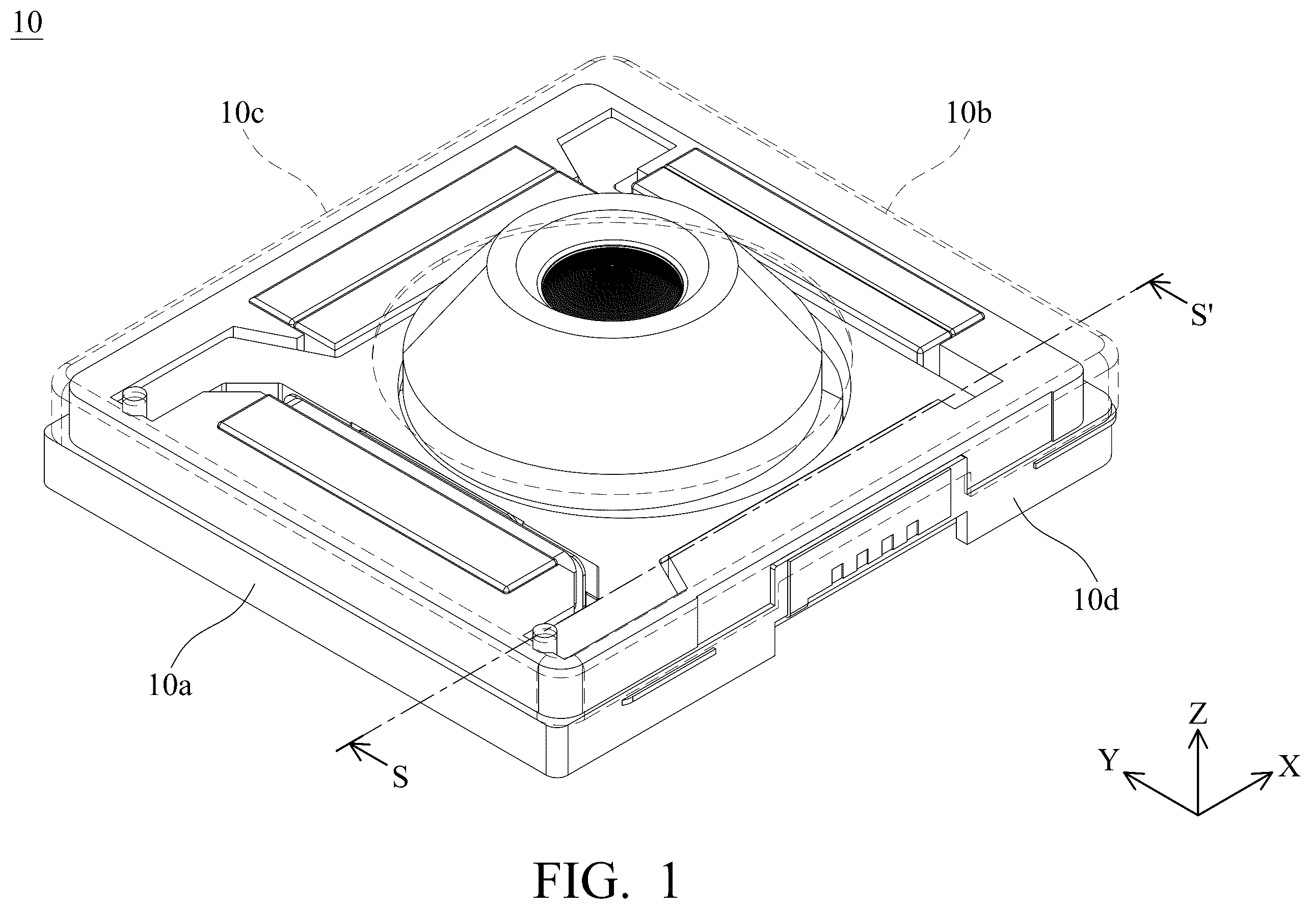 Patent US12353049 Figure 1 – Optical component driving mechanism