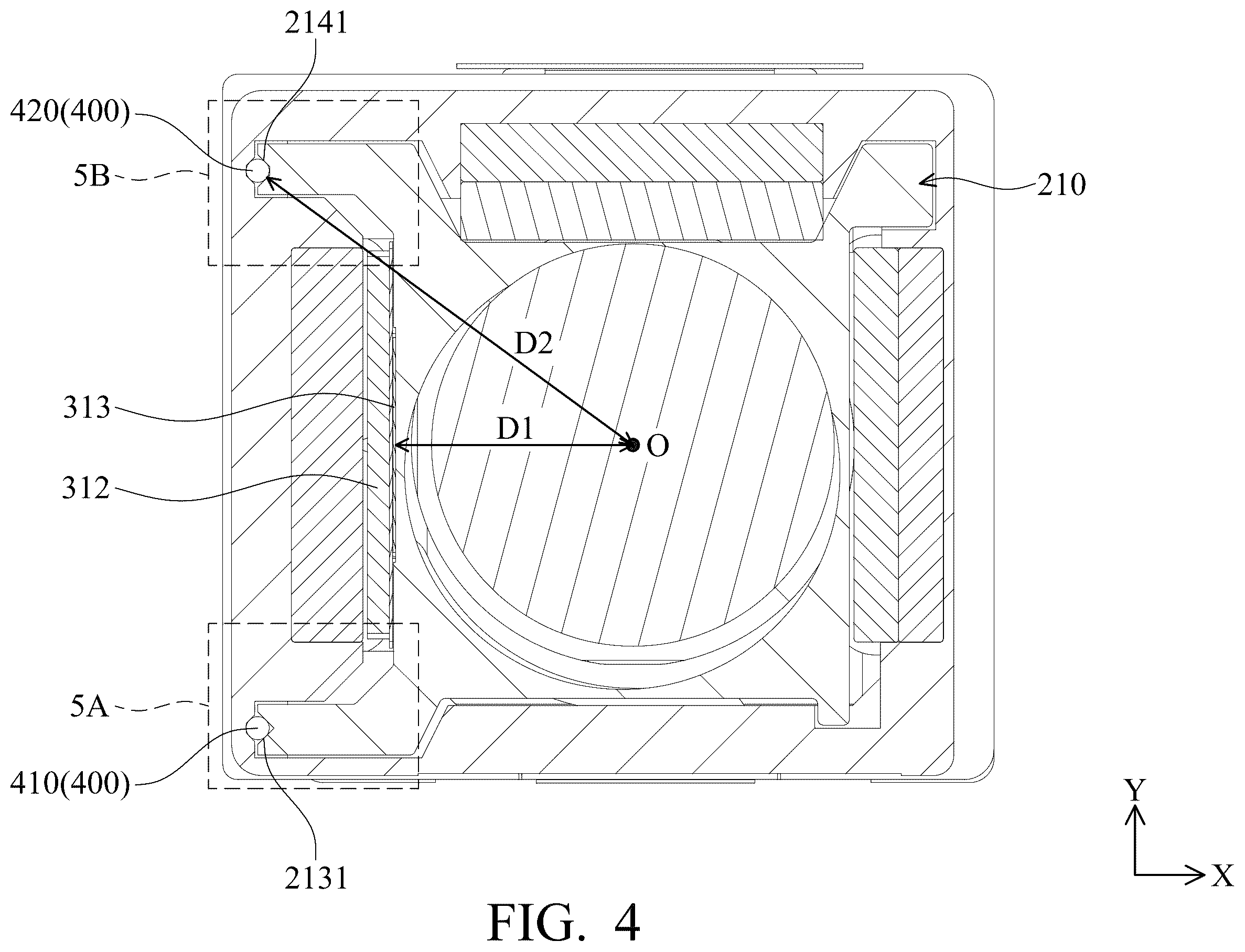 Patent US12353049 Figure 4 – Optical component driving mechanism