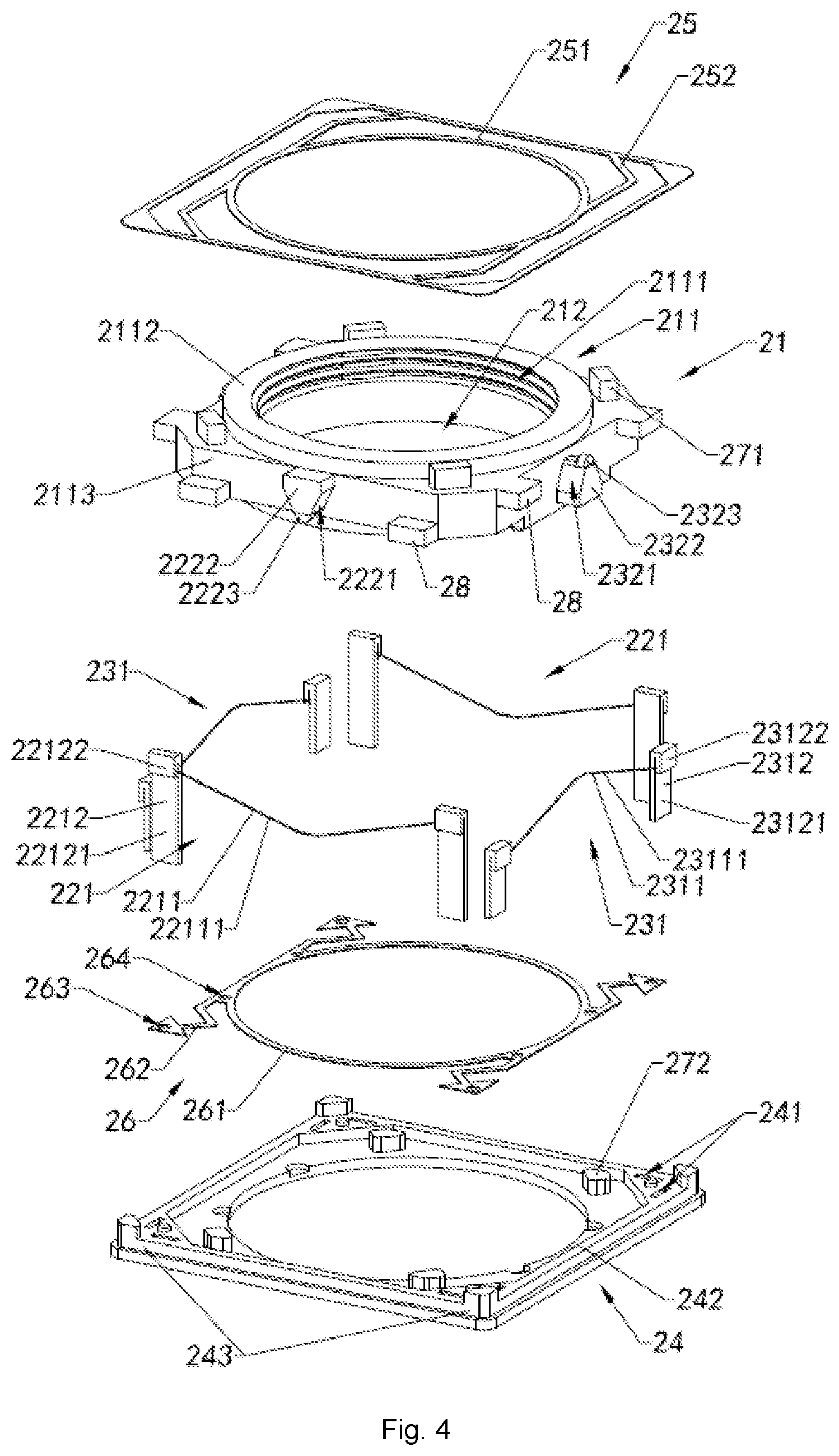 Patent US12353050 Figure 5 – Camera apparatus, SMA driving device and manufacturing method, driving method and wiring method thereof