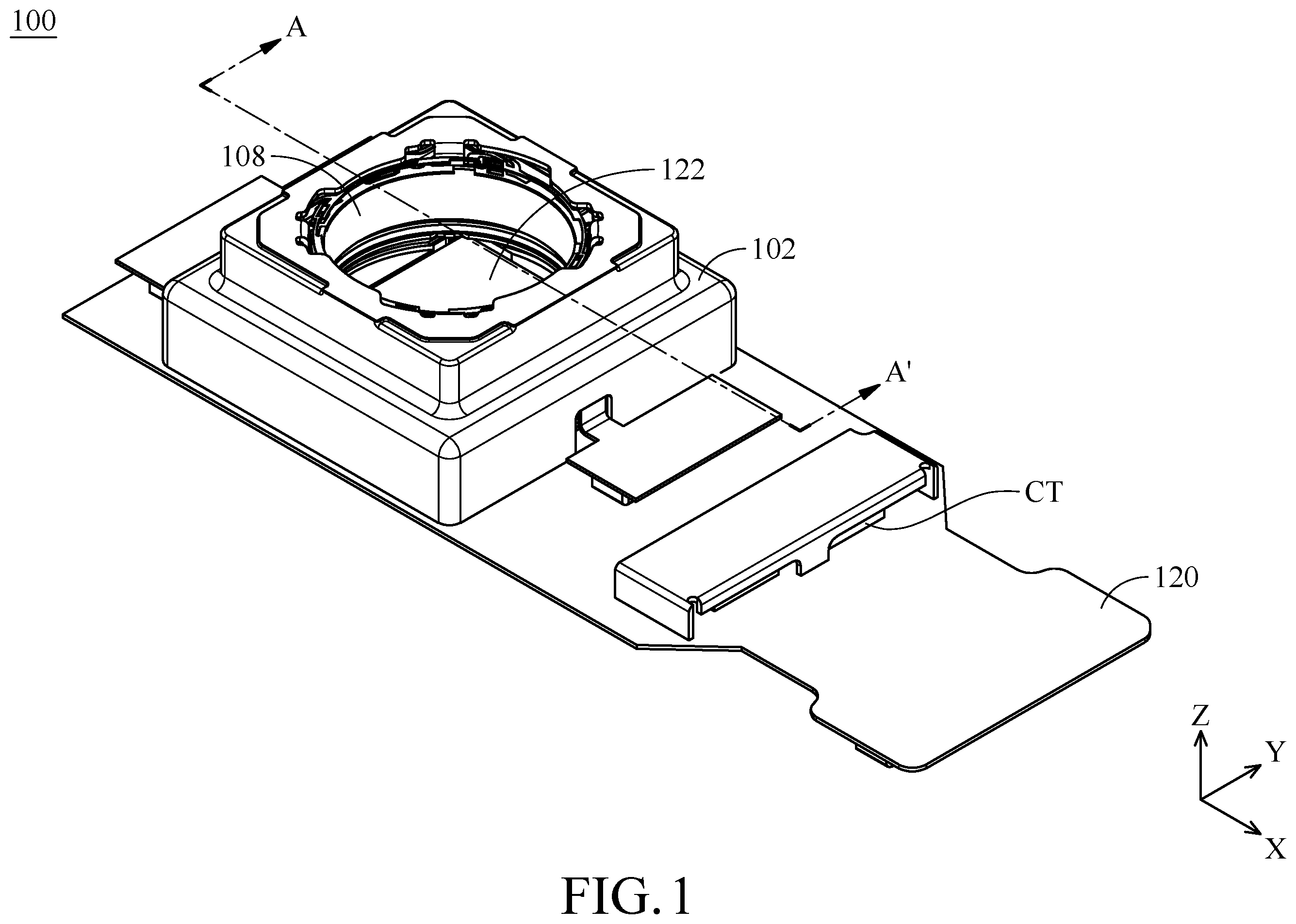 Patent US12353053 Figure 1 – Photosensitive element driving mechanism