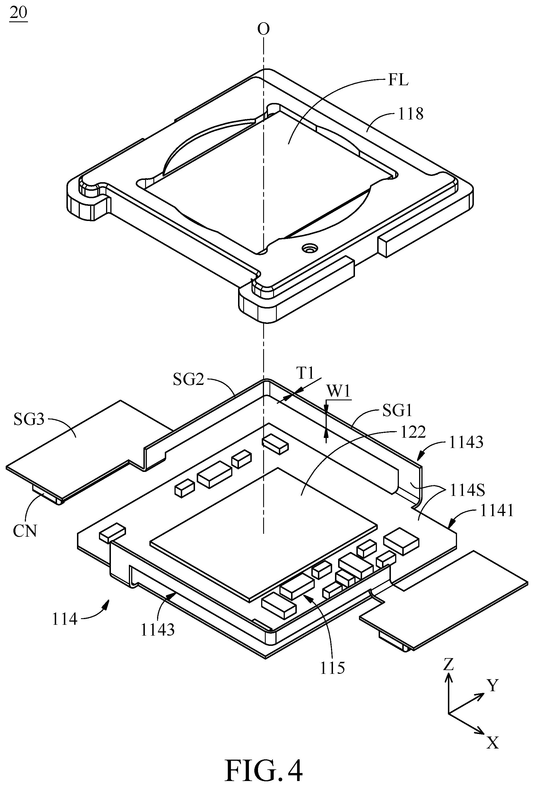 Patent US12353053 Figure 5 – Photosensitive element driving mechanism