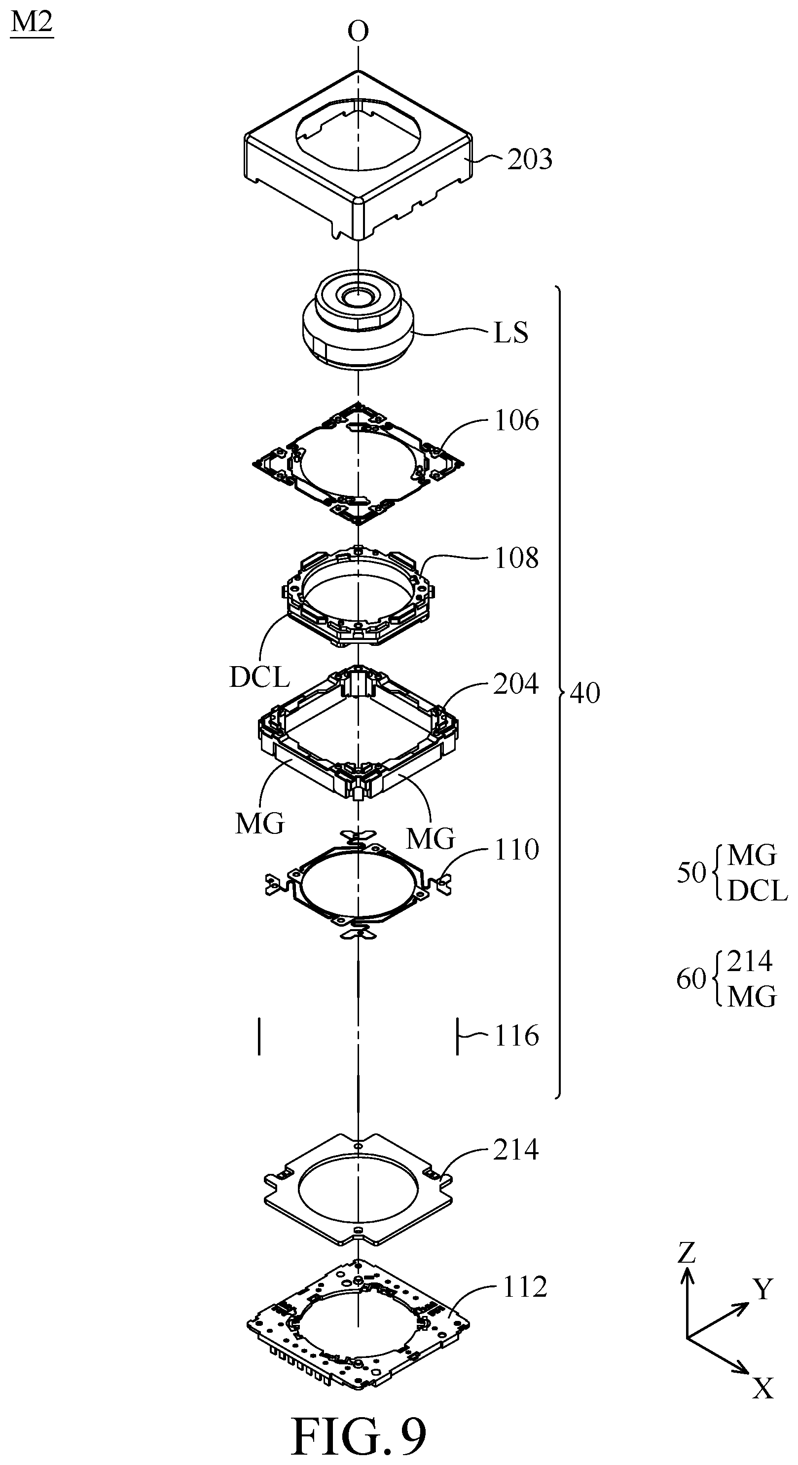 Patent US12353053 Figure 10 – Photosensitive element driving mechanism