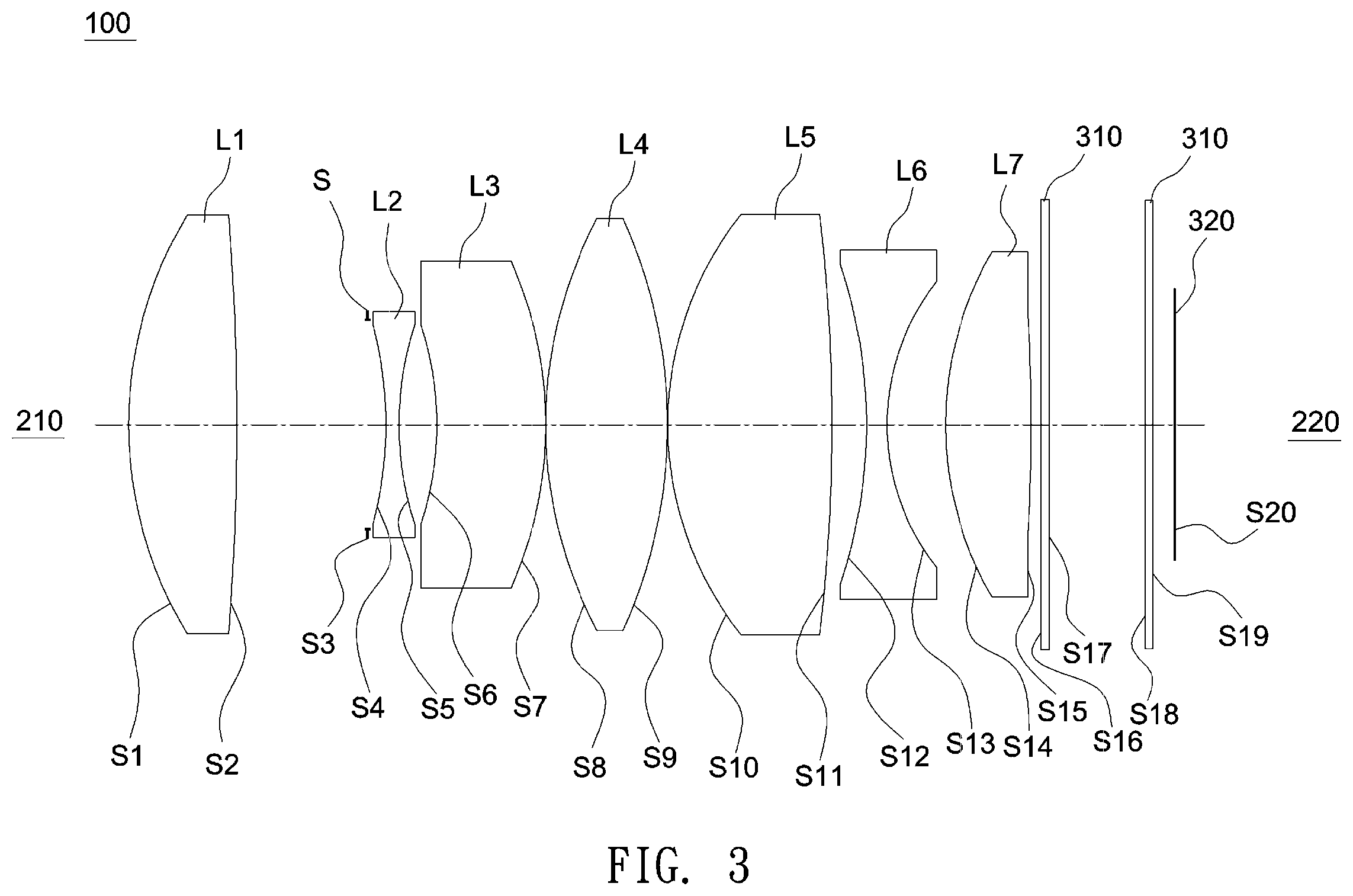 Patent US12353057 Figure 3 – Fixed-focus lens