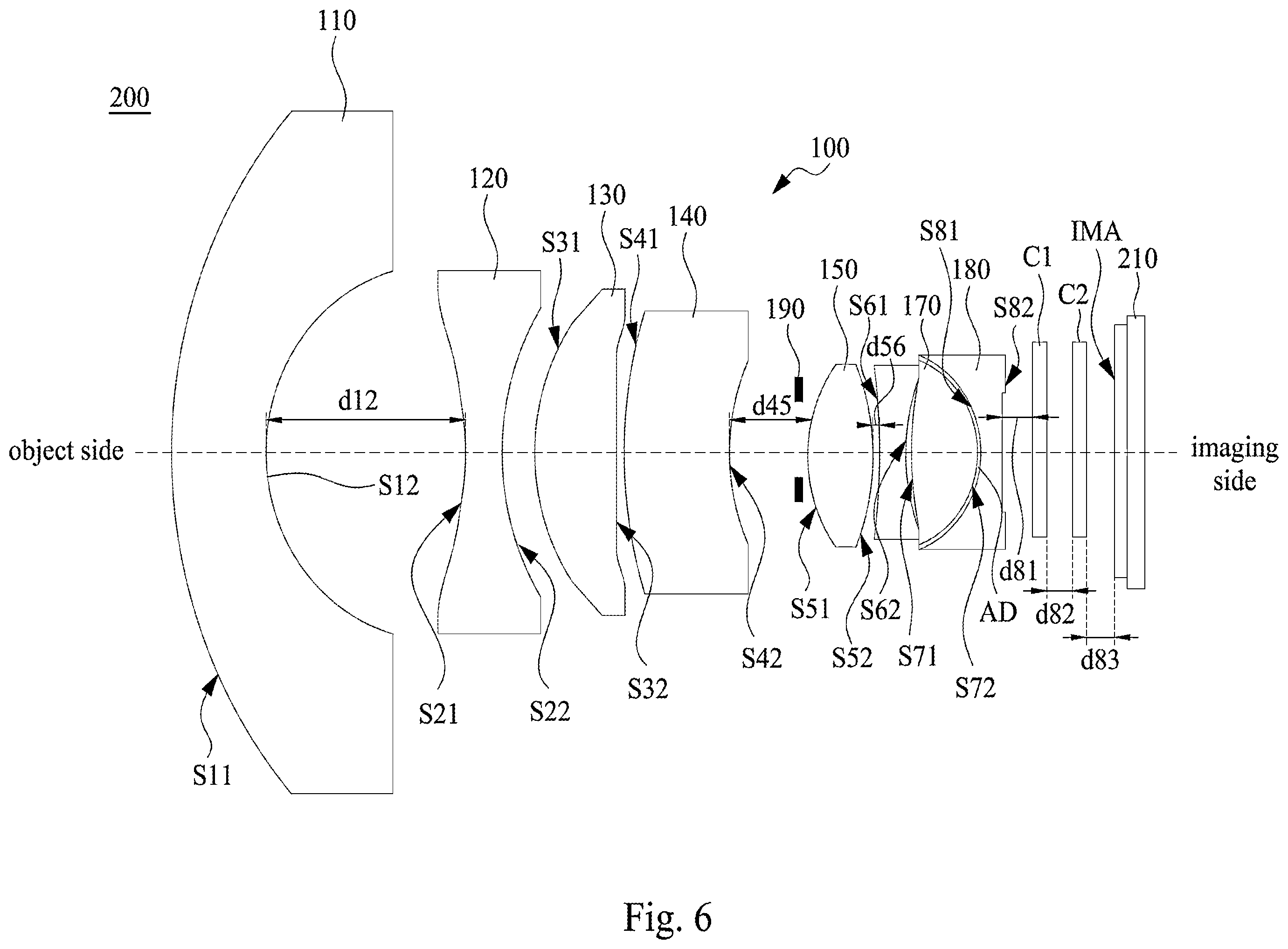 Patent US12353058 Figure 6 – Optical lens assembly and electrical device