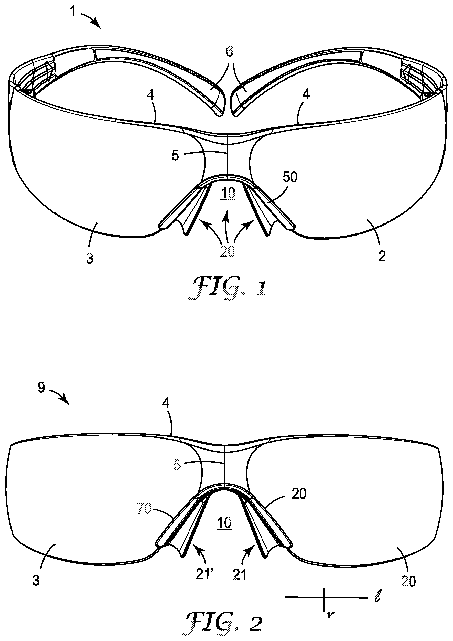 Patent US12353061 Figure 1 – Universal-fit eyeglasses