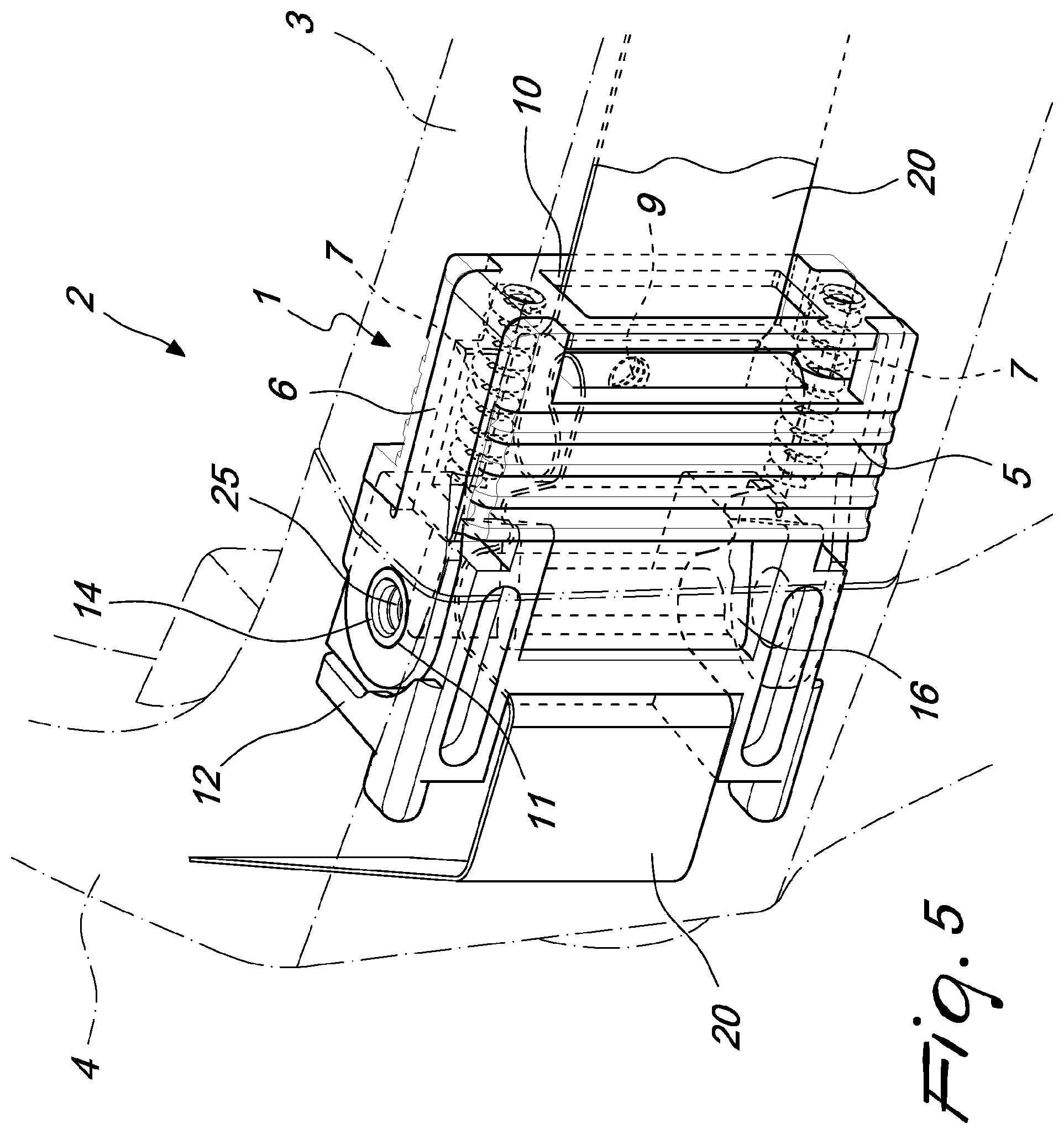 Patent US12353063 Figure 5 – Hinge of the flex type for eyeglasses