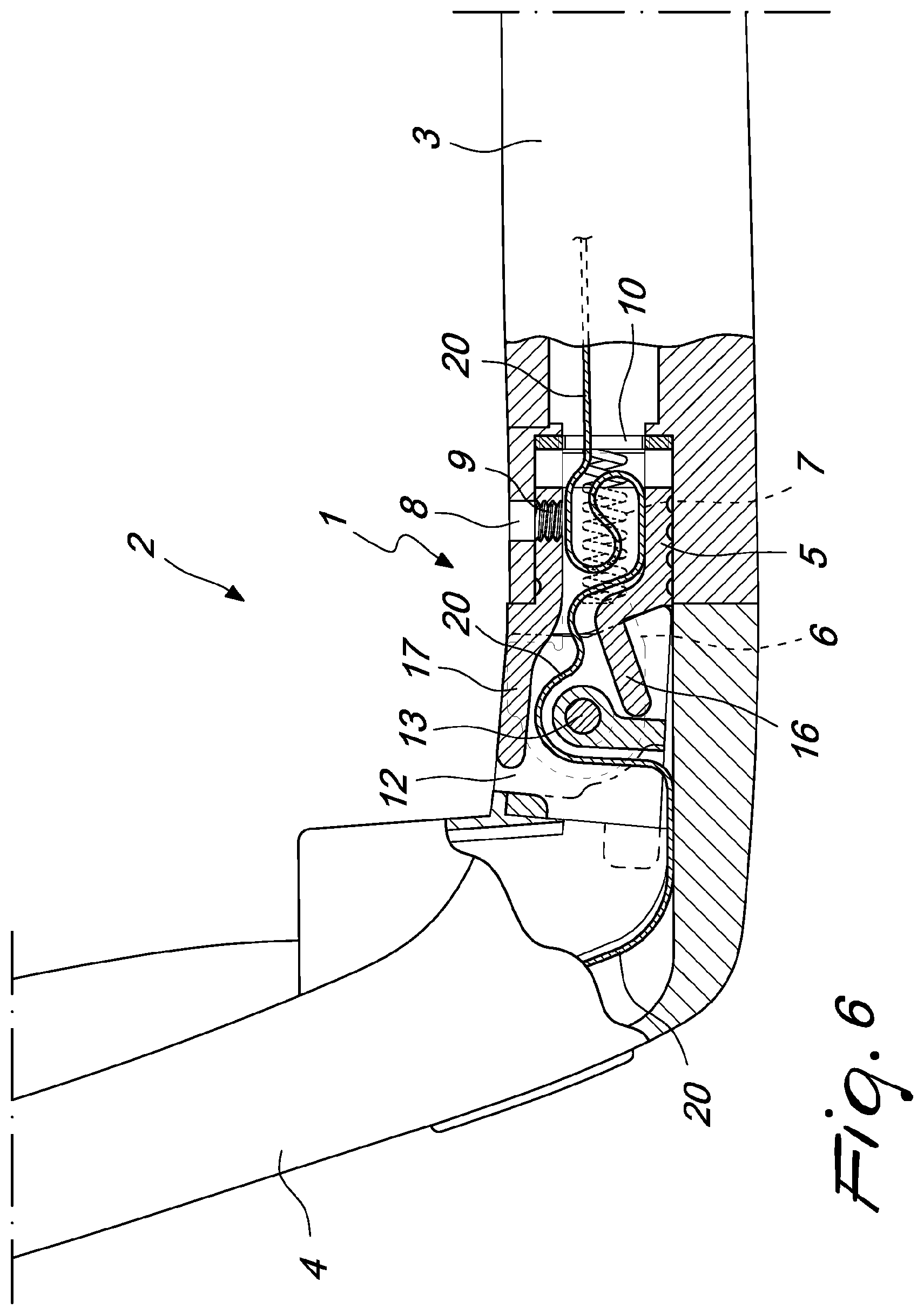 Patent US12353063 Figure 6 – Hinge of the flex type for eyeglasses