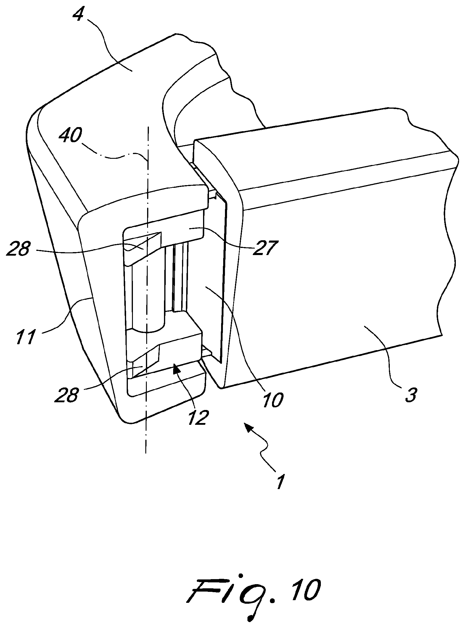 Patent US12353063 Figure 10 – Hinge of the flex type for eyeglasses