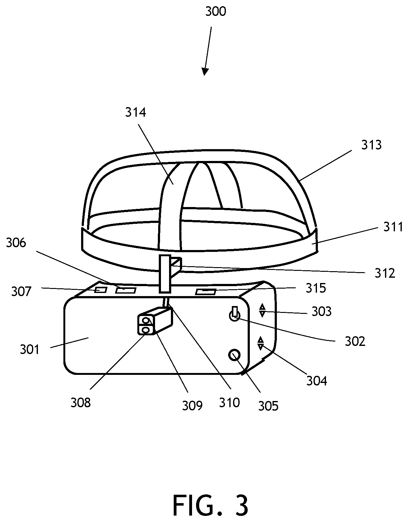 Patent US12353066 Figure 3 – Electronic loupe