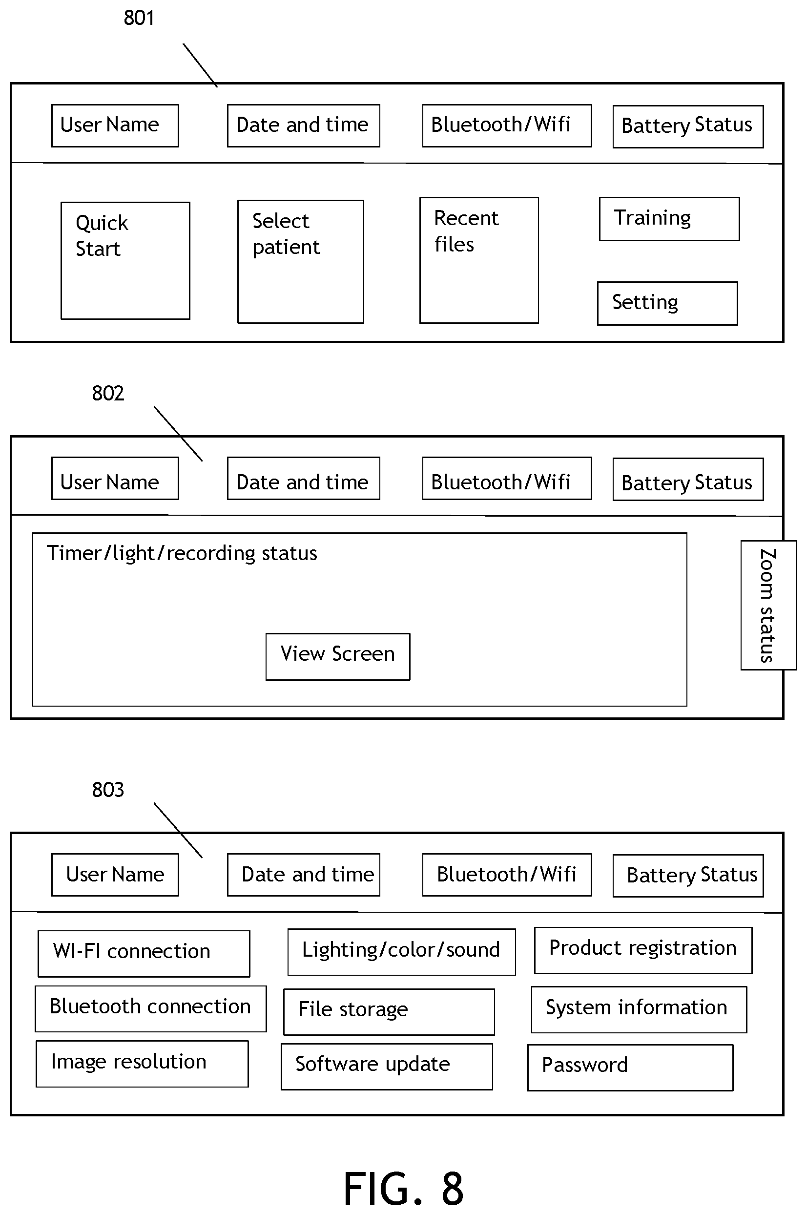 Patent US12353066 Figure 8 – Electronic loupe