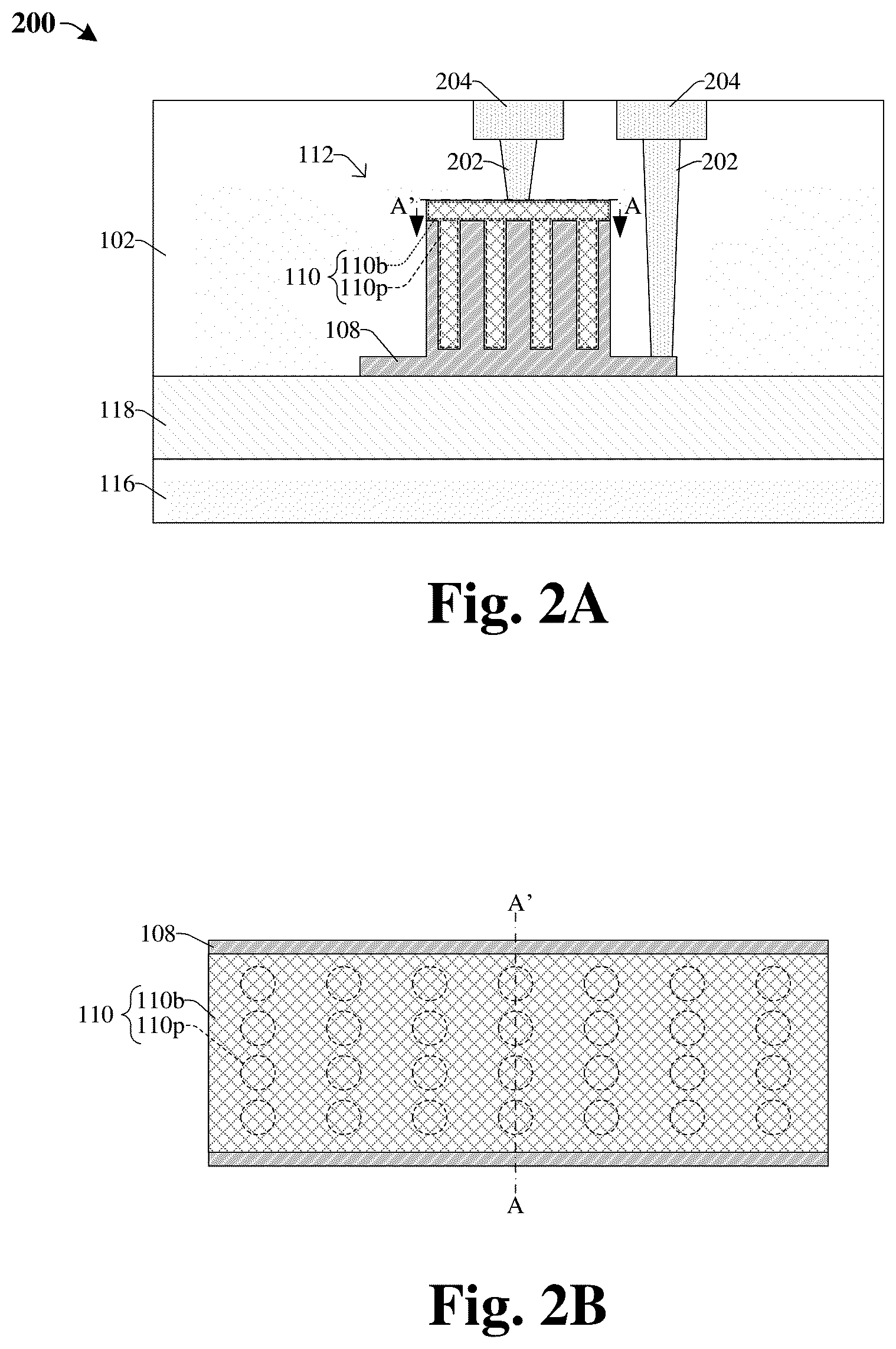 Patent US12353069 Figure 2 – Waveguide having doped pillar structures to improve modulator efficiency