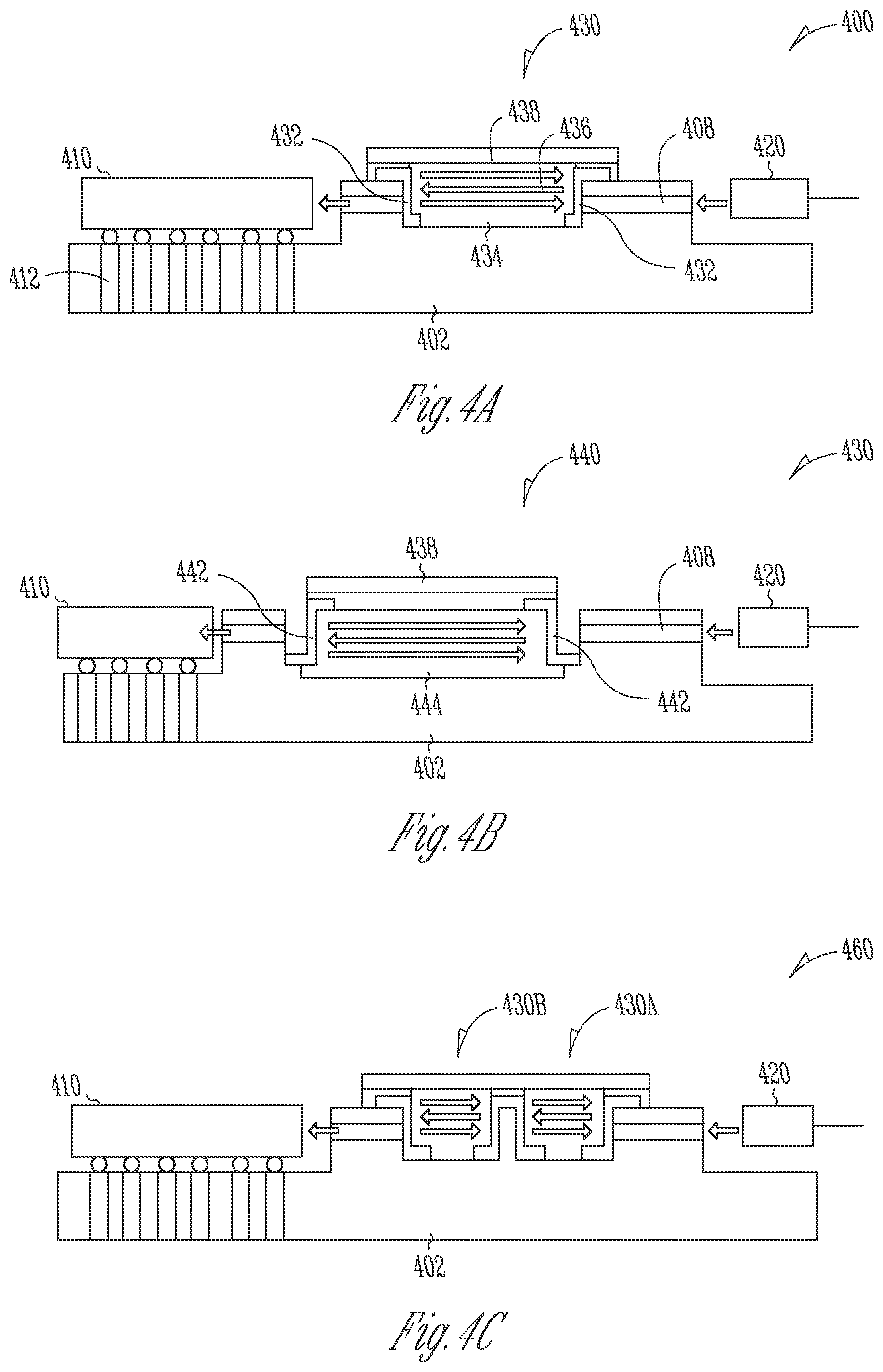 Patent US12353070 Figure 4 – Glass interposer optical switching device and method