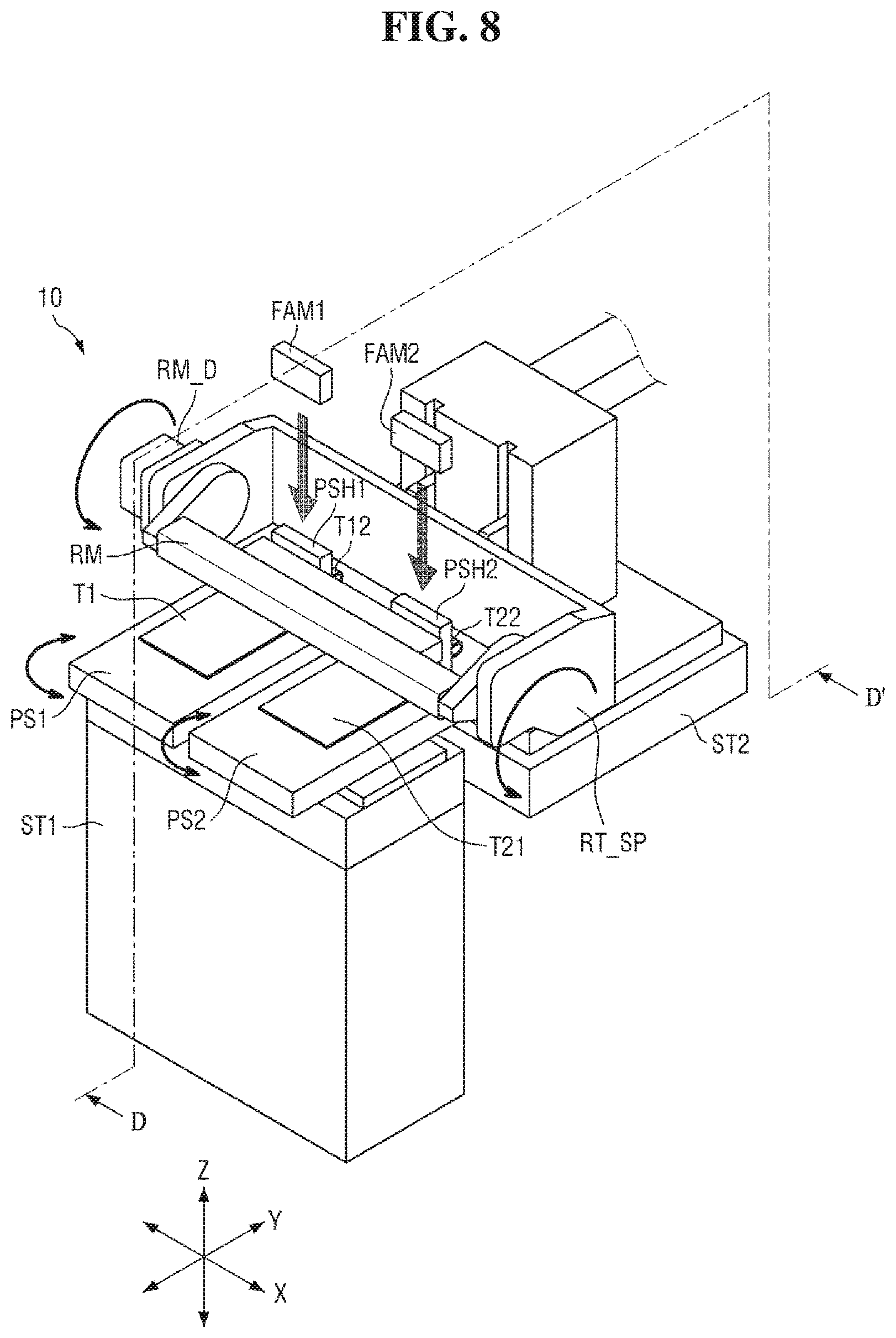 Patent US12353072 Figure 8 – Apparatus for manufacturing a display device