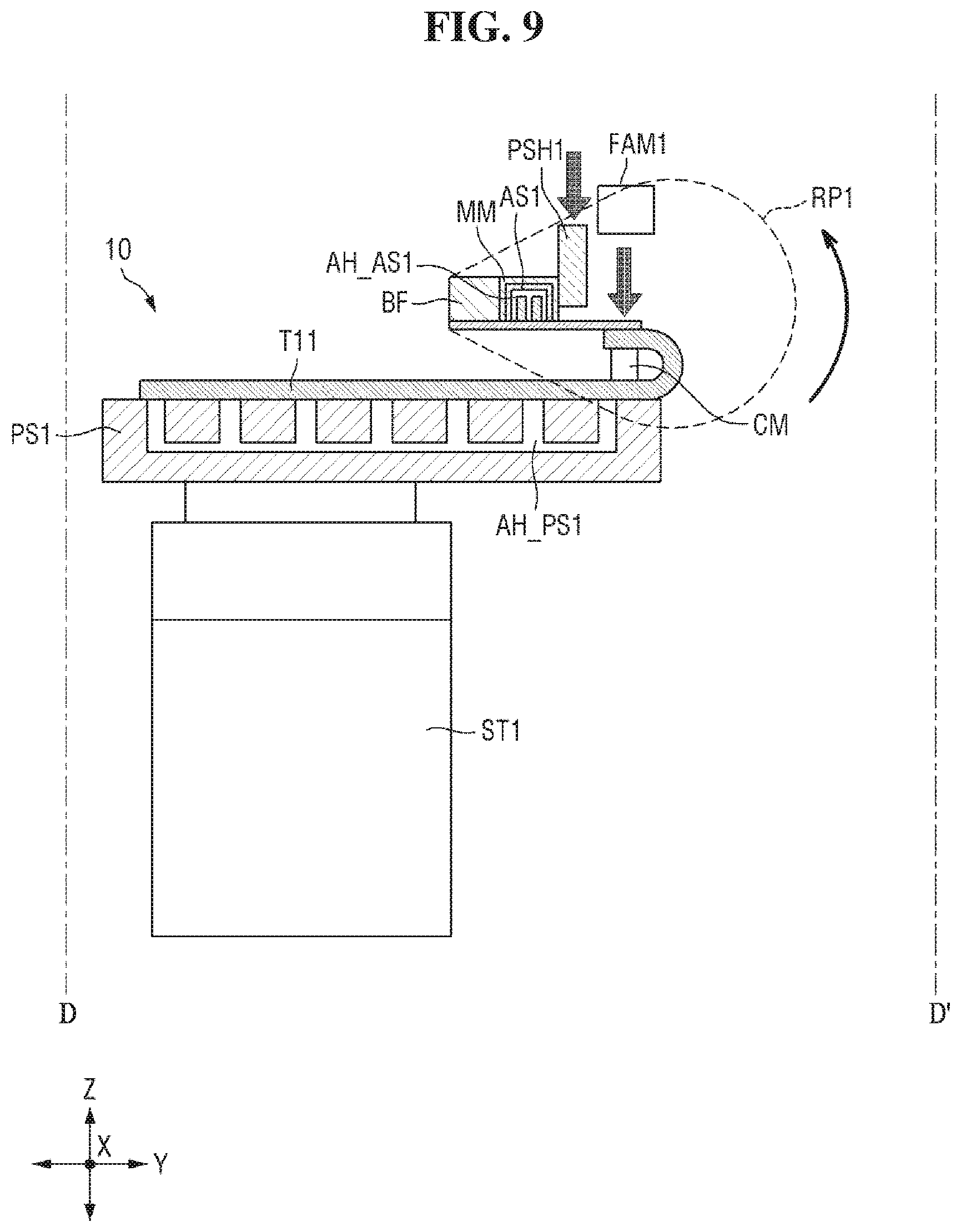 Patent US12353072 Figure 9 – Apparatus for manufacturing a display device