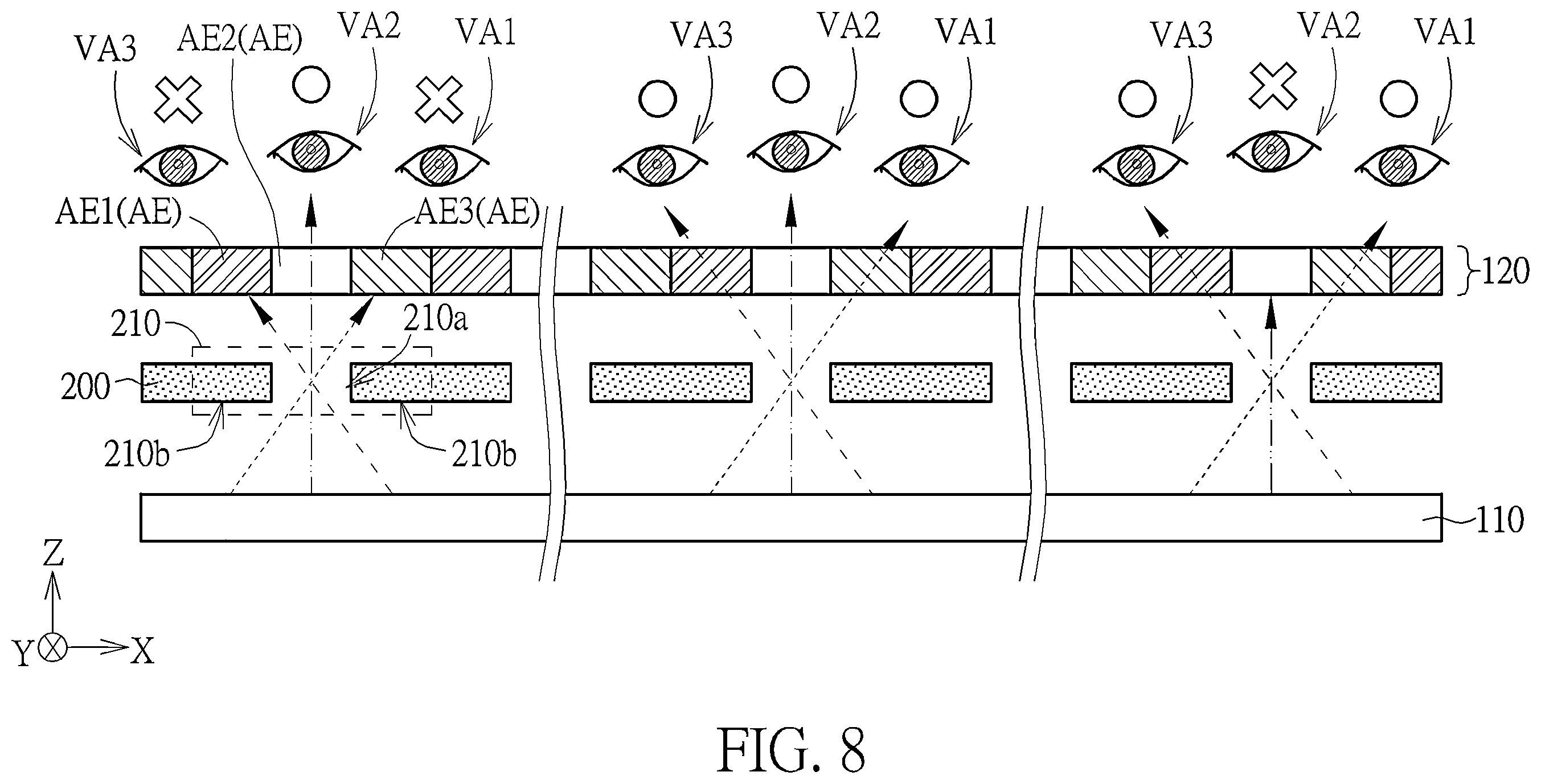 Patent US12353076 Figure 8 – Electronic device
