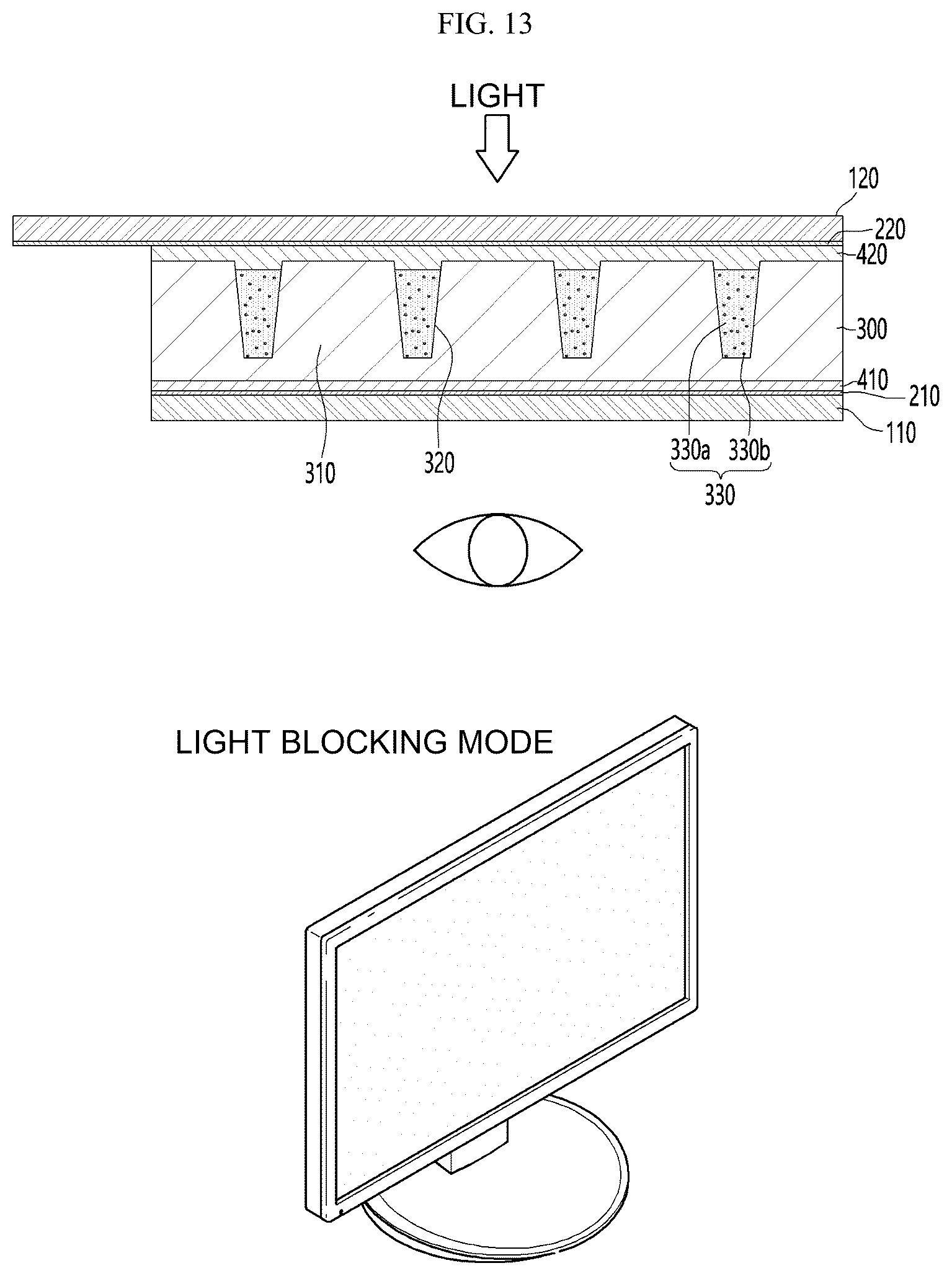 Patent US12353077 Figure 11 – Light path control member and display apparatus comprising same