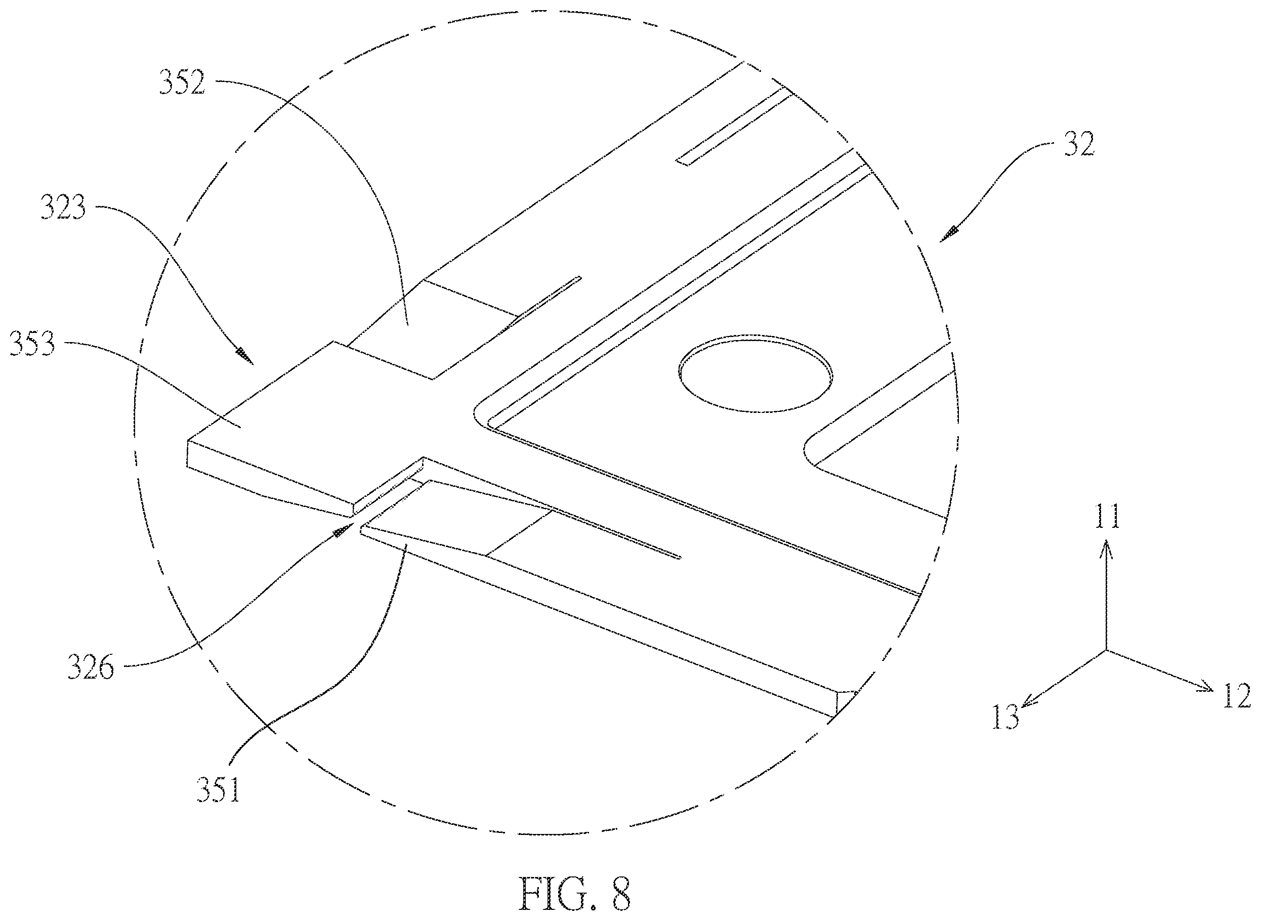 Patent US12353083 Figure 8 – Frame structure, backlight module and display device