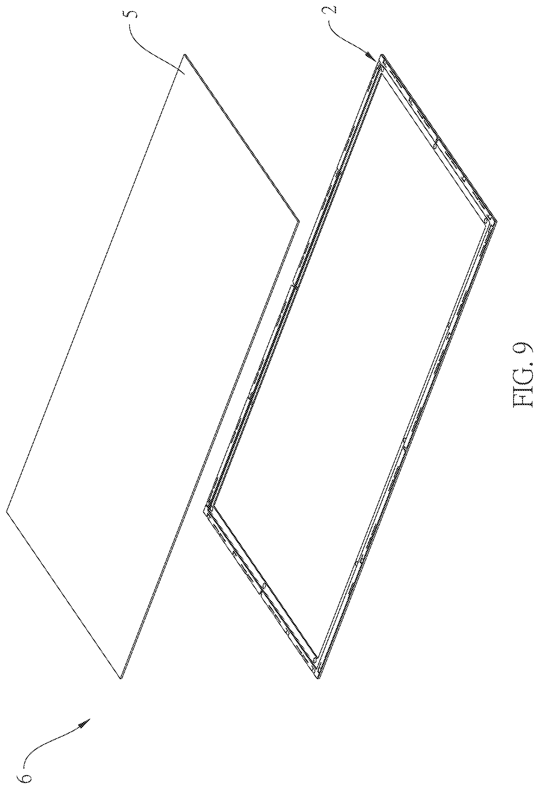 Patent US12353083 Figure 9 – Frame structure, backlight module and display device