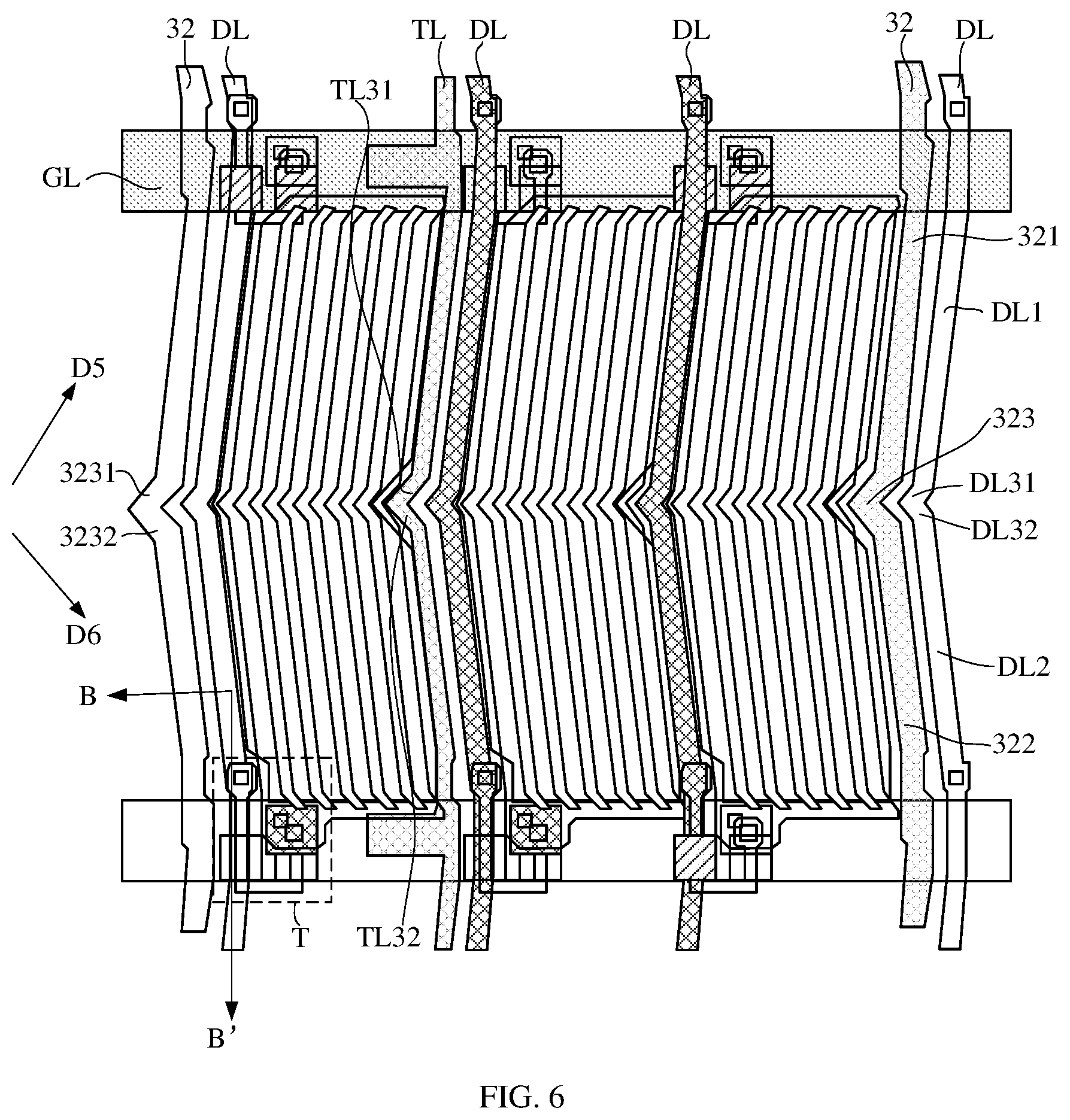 Patent US12353086 Figure 5 – Array substrate, display device, and drive-for-heating method for display device